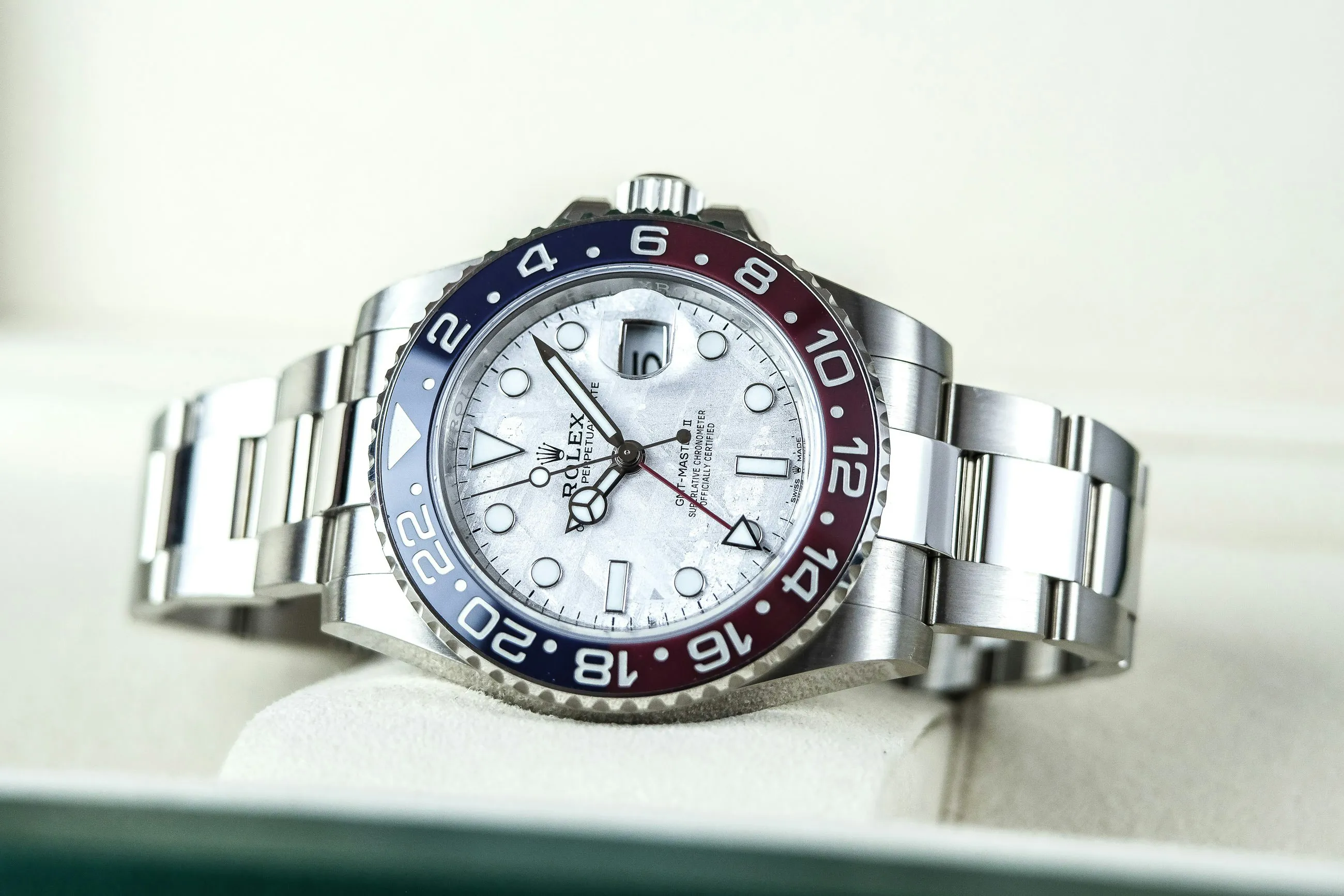 Rolex GMT-Master II 126719BLRO 40mm White gold Meteorite 4