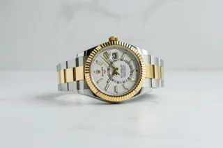 Rolex Sky-Dweller 362933 Yellow gold and Stainless steel White