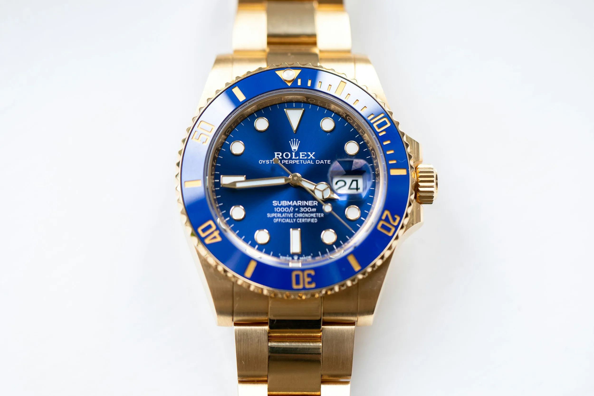 Rolex Submariner 126618LB 41mm Yellow gold Blue