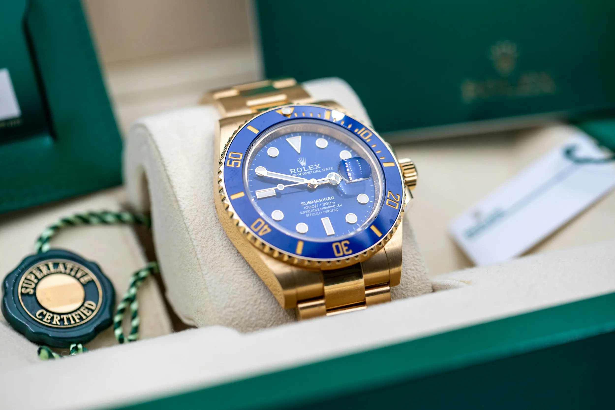 Rolex Submariner 126618LB 41mm Yellow gold Blue 15