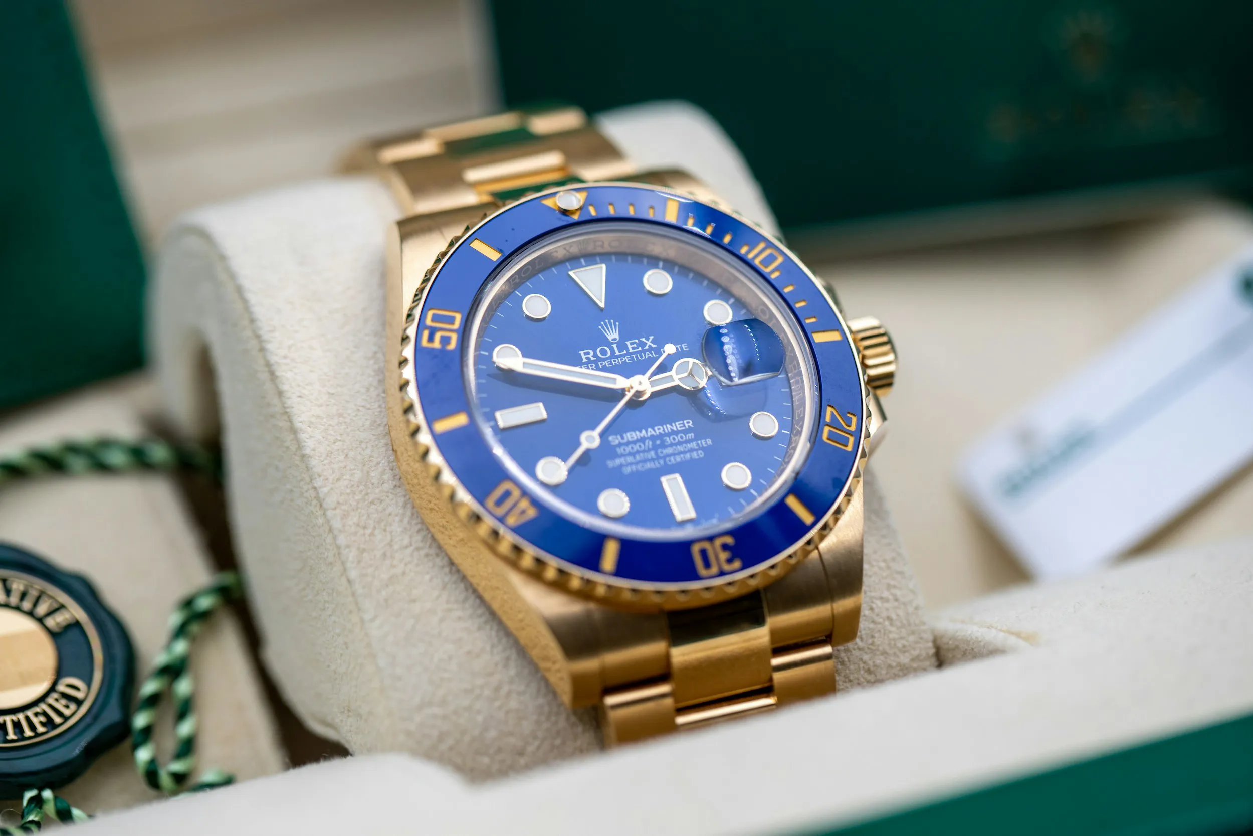 Rolex Submariner 126618LB 41mm Yellow gold Blue 16