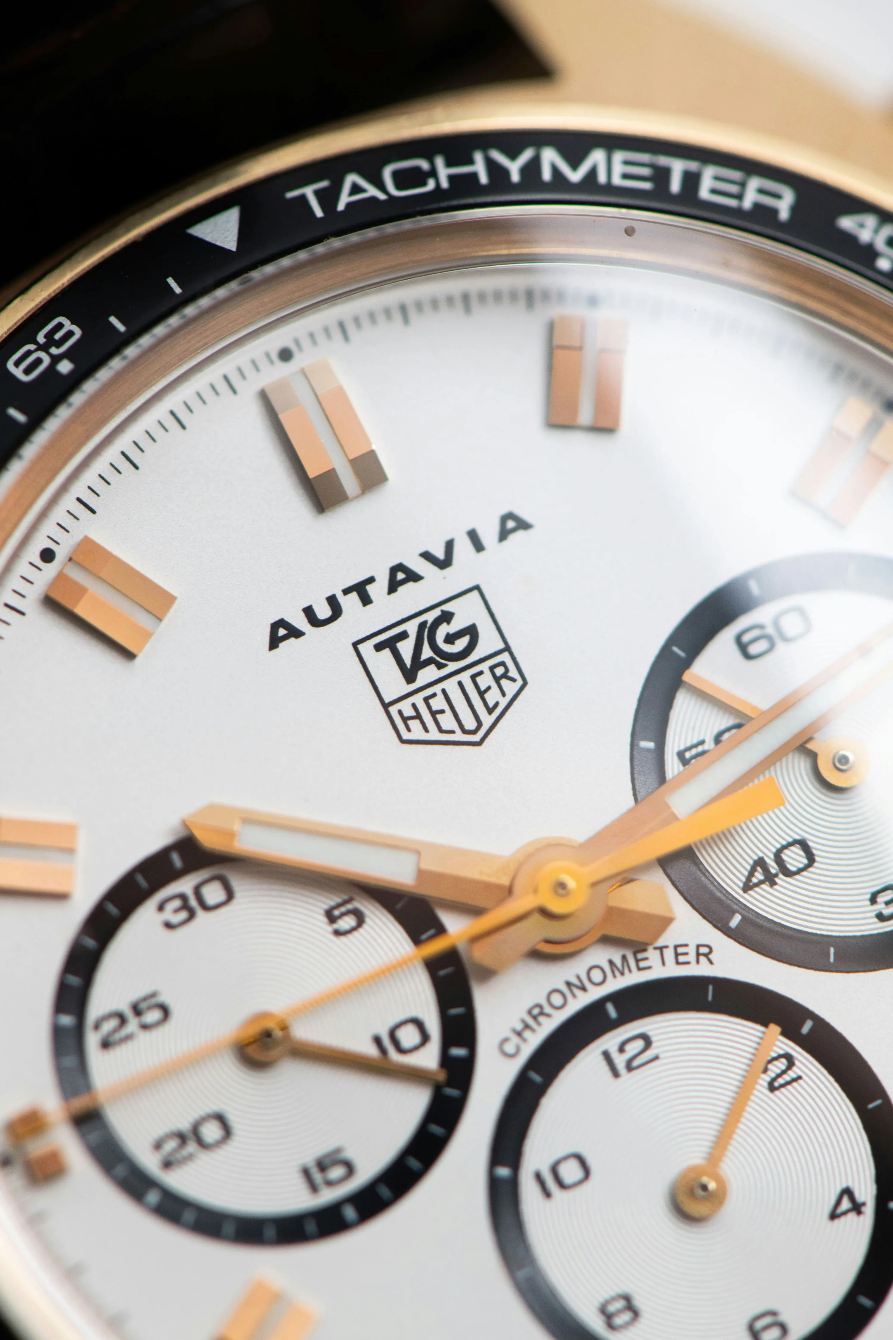 TAG Heuer Autavia CY5140.FC8158 43mm Rose gold White 8