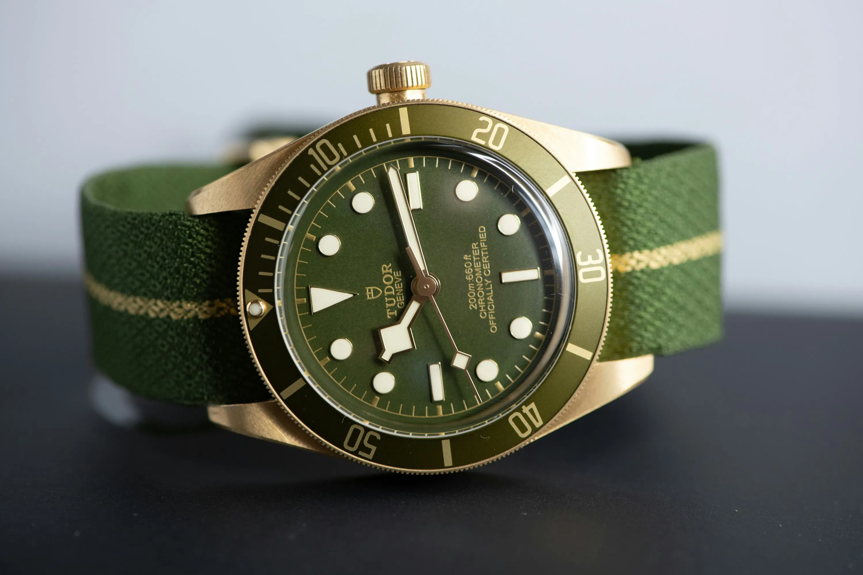 Tudor Black Bay 58 79018V 39mm Yellow gold Green