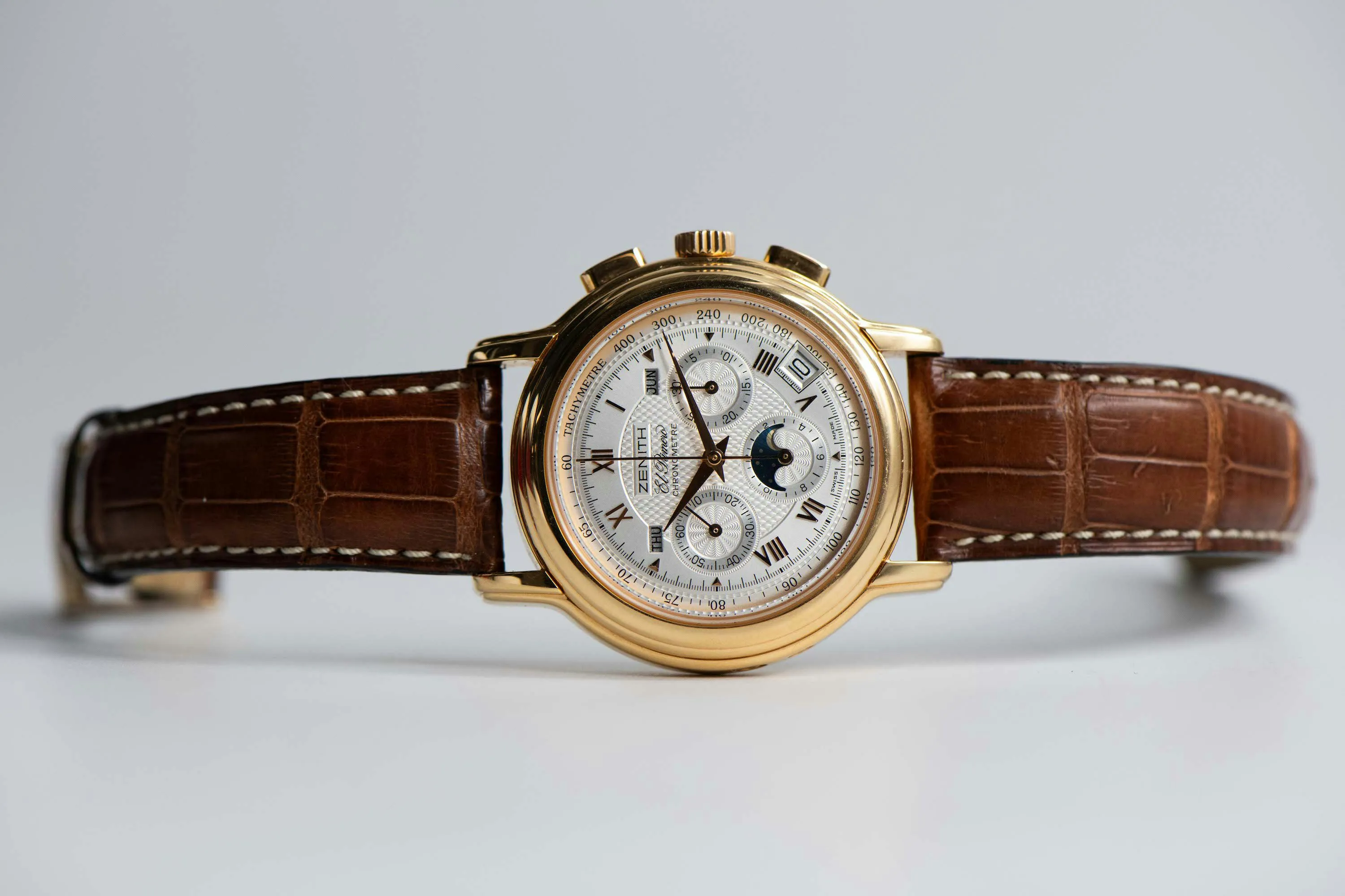 Zenith El Primero 17.0240.410/01 39mm Rose gold Silver