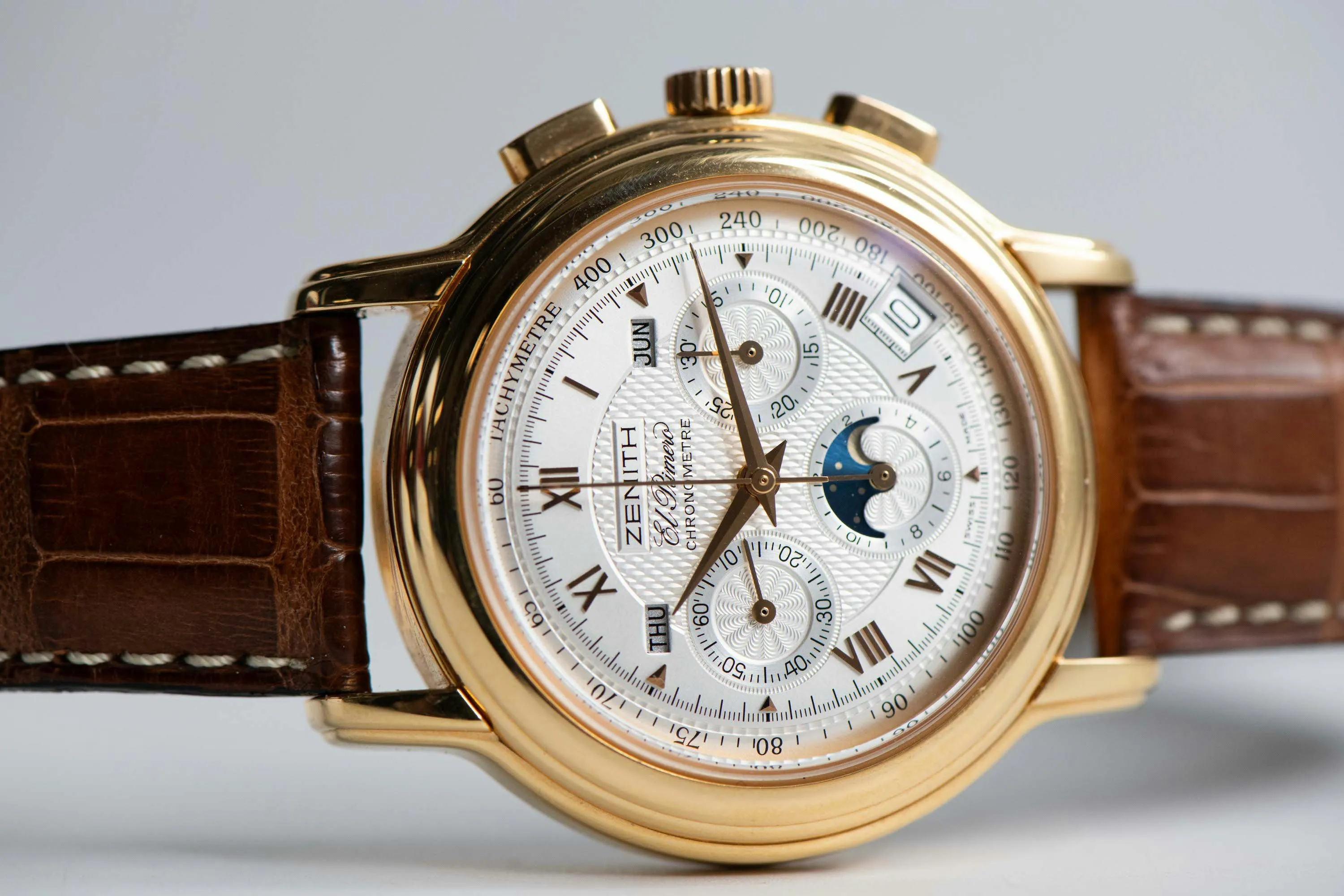 Zenith El Primero 17.0240.410/01 39mm Rose gold Silver 1