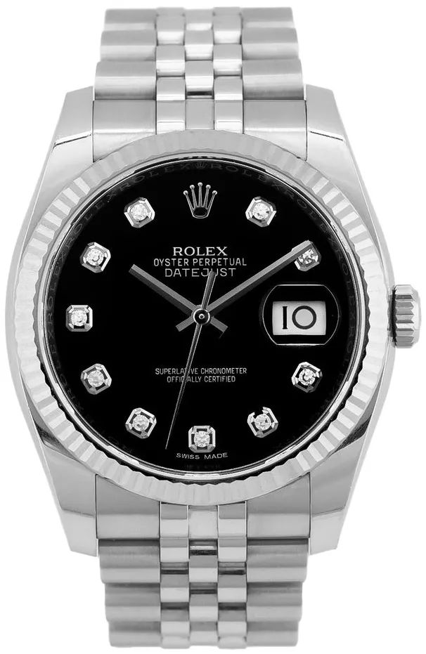 Rolex Datejust 36 116234 36mm Edelstahl Schwarz