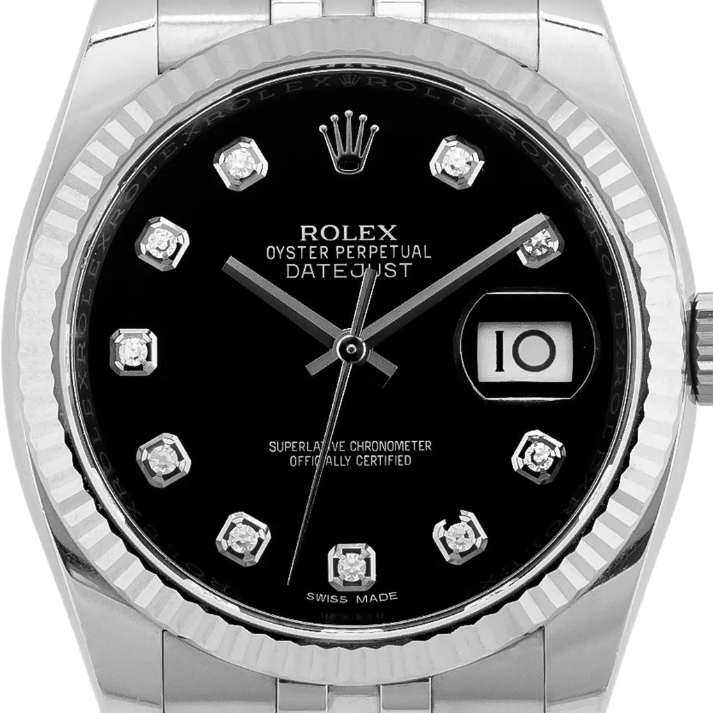 Rolex Datejust 36 116234 36mm Edelstahl Schwarz 1