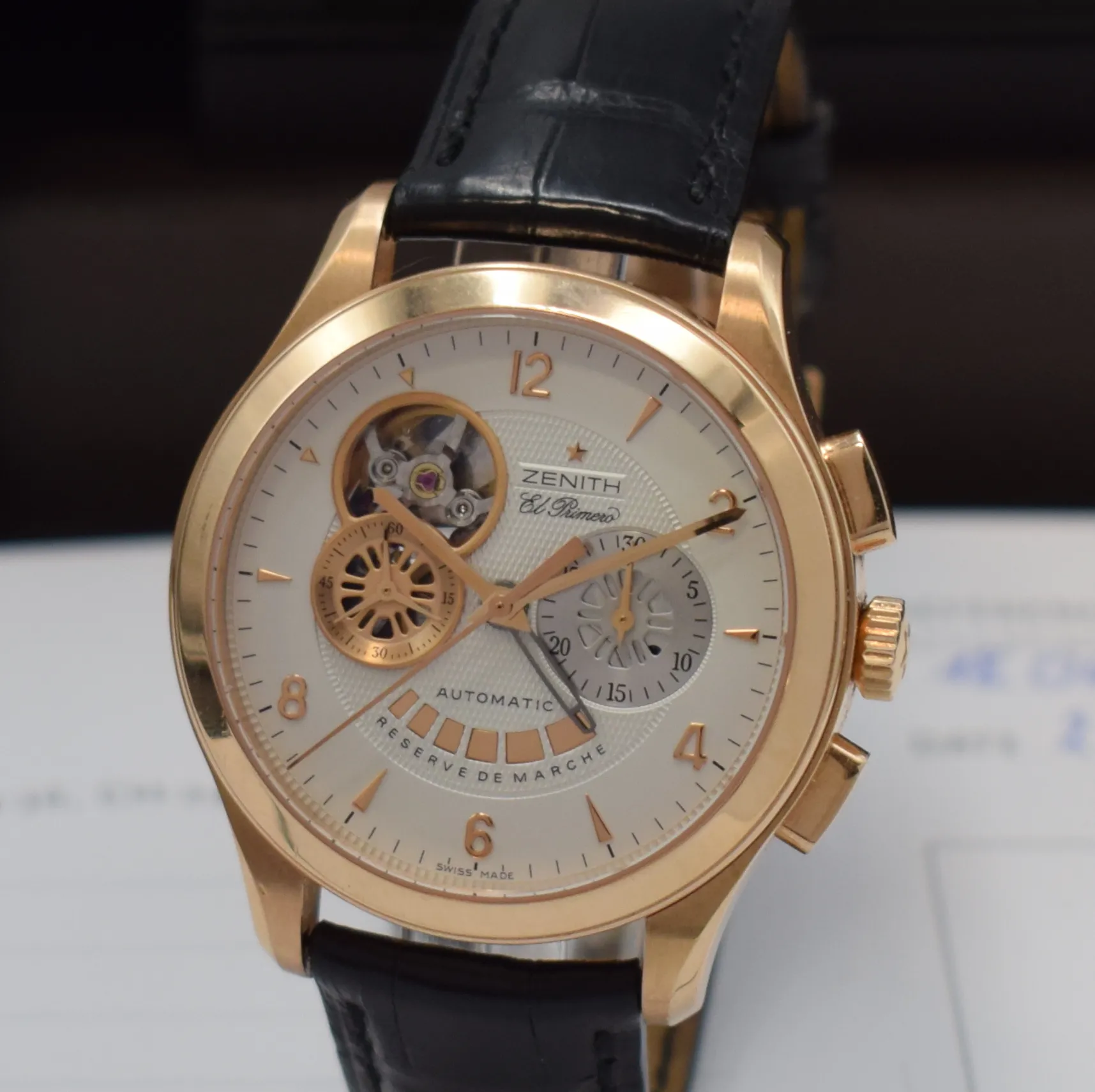 Zenith El Primero 18.0510.4021 40mm Rose gold Silver 1