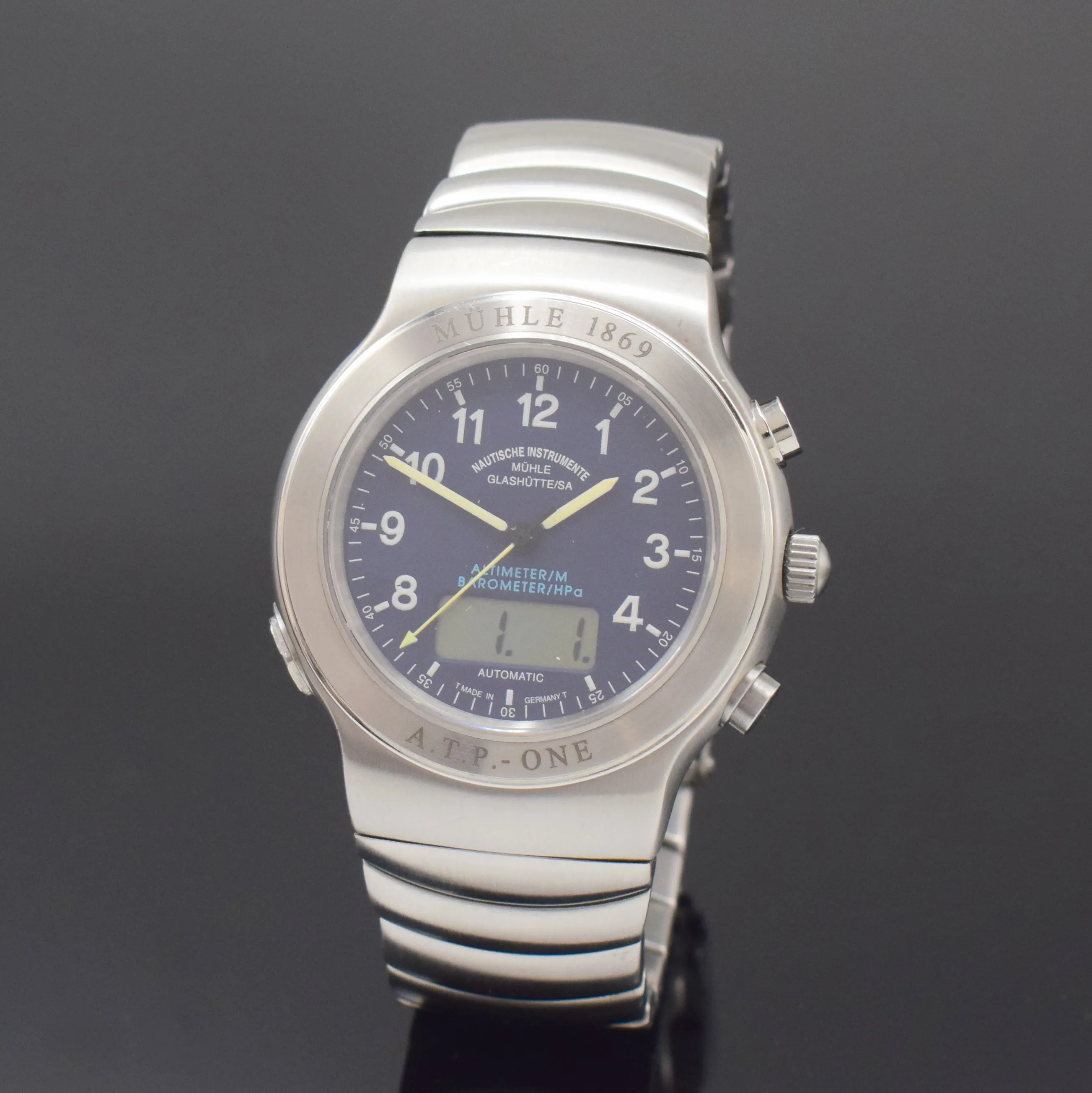 Glashütte M14000 42mm Stainless steel Blue