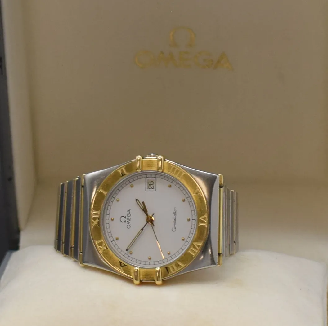 Omega Constellation Day-Date 396.1070 / 396.1080 34mm Yellow gold and Stainless steel White 5