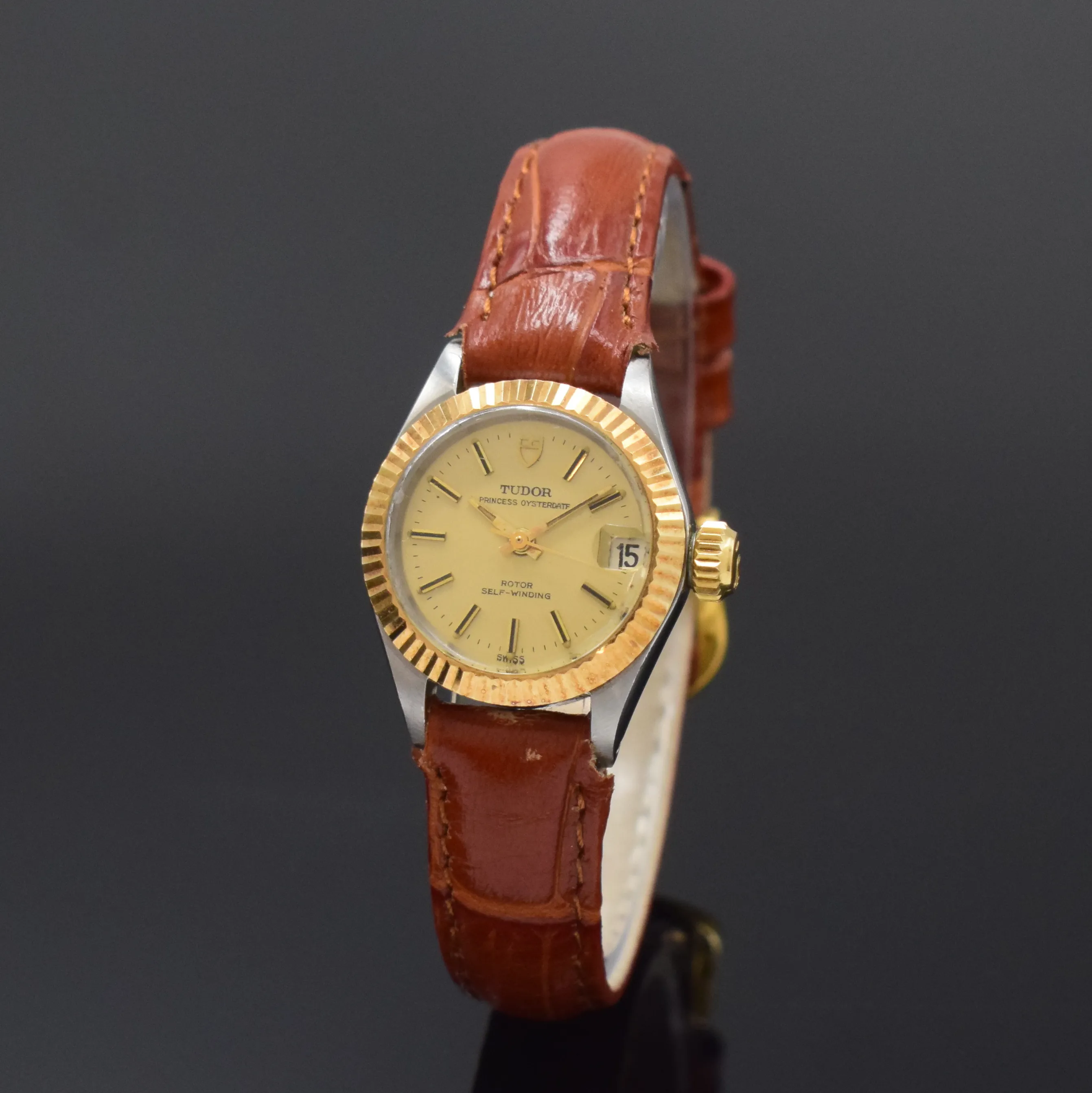 Tudor Princess Oysterdate 7592/3 22mm Yellow gold and Stainless steel Gilded