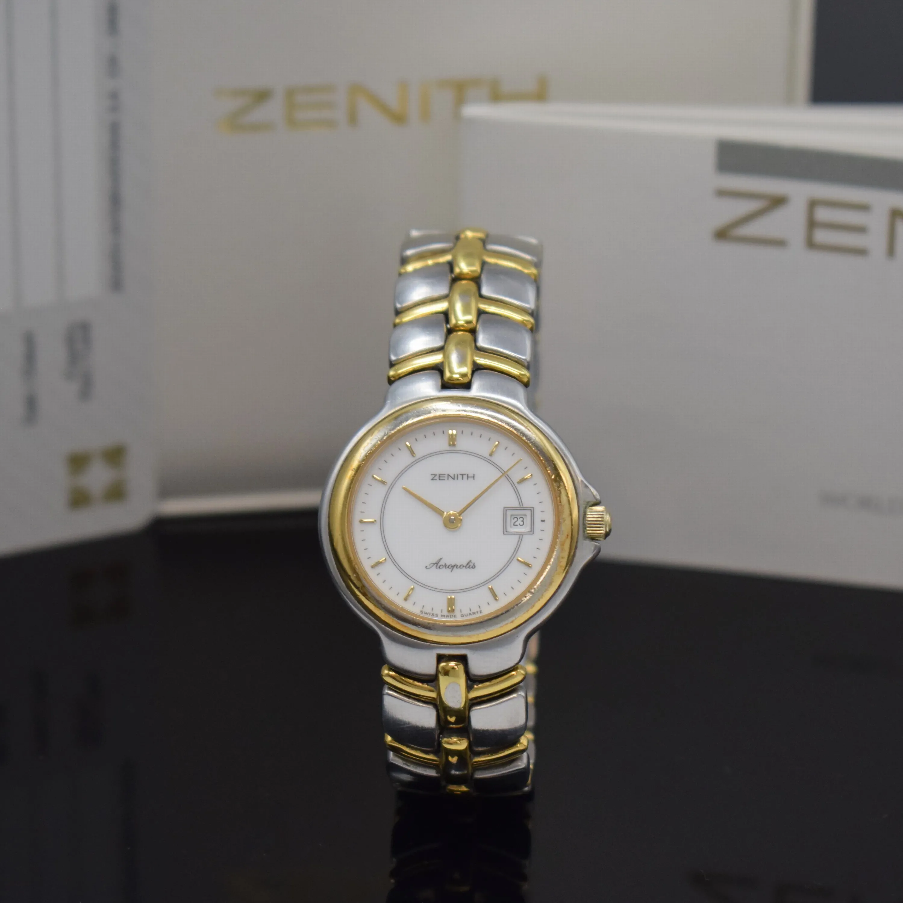 Zenith 59.7000.295 29mm Yellow gold and Stainless steel White