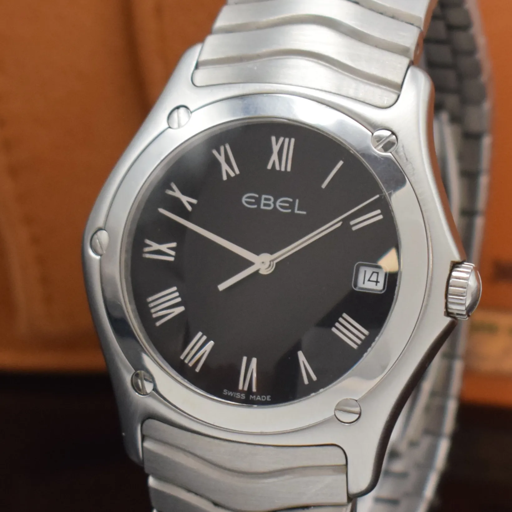 Ebel Classic Wave 9187F41 39mm Stainless steel Black 1