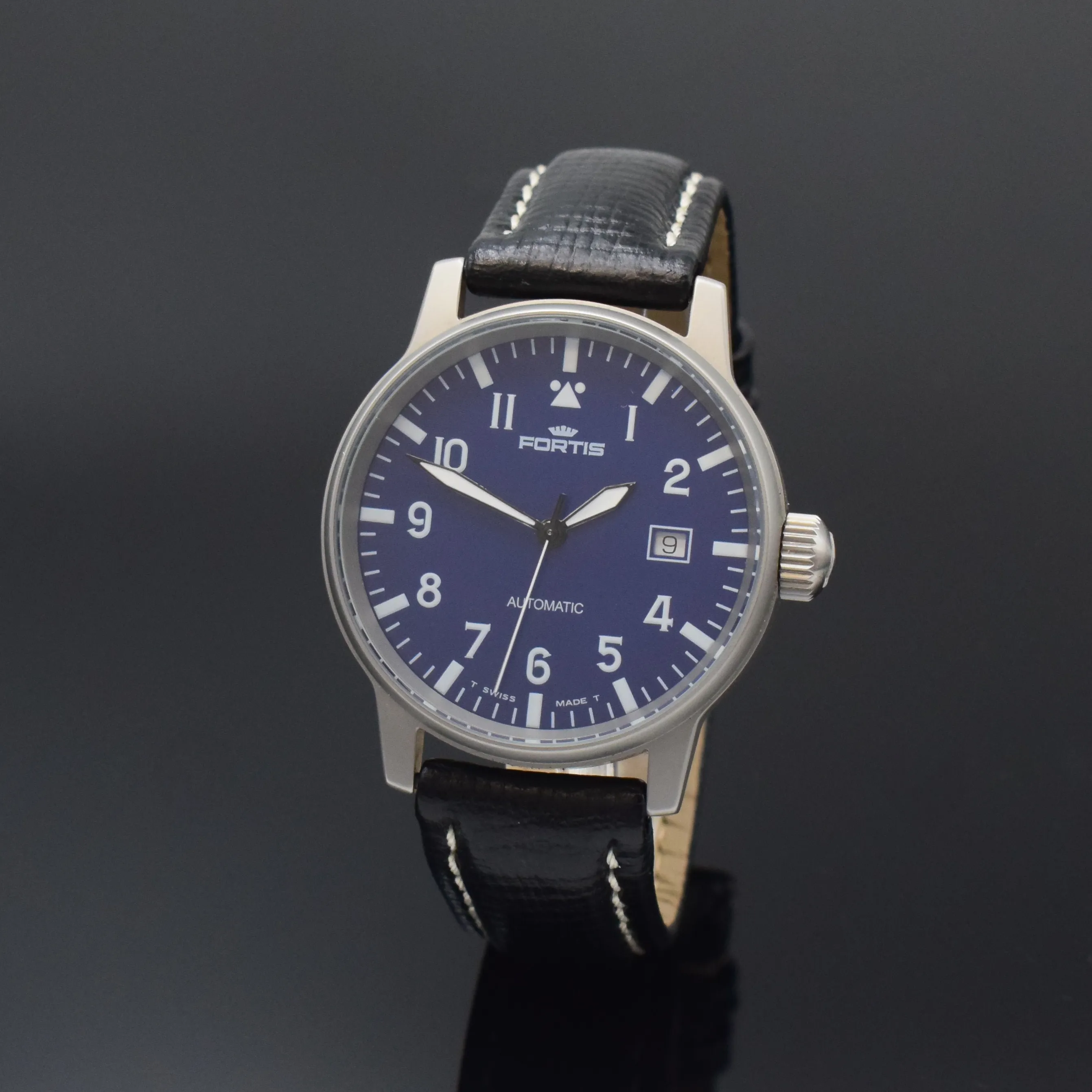 Fortis Flieger 595.10.46.1 40.5mm Stainless steel Blue