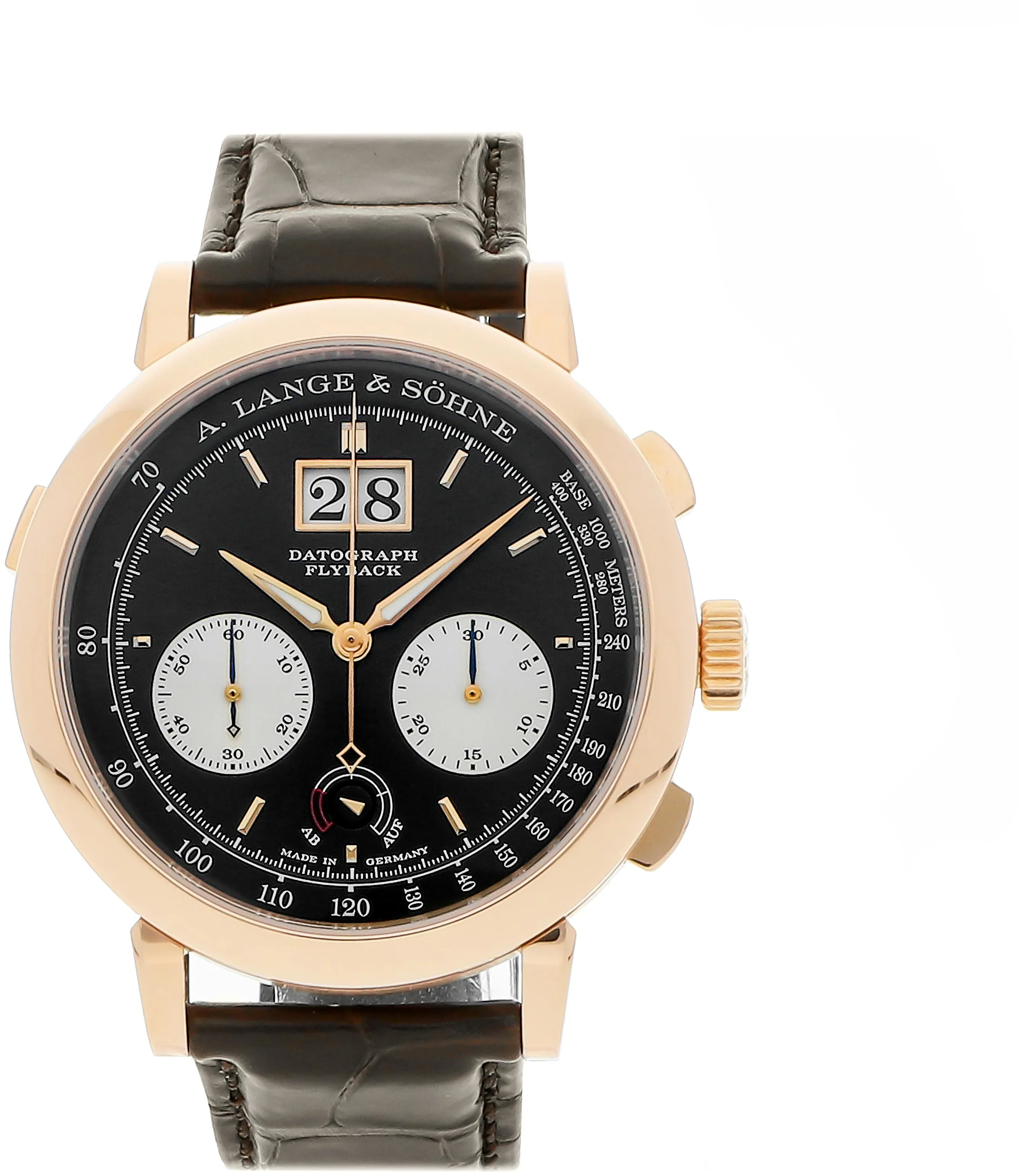 A. Lange & Söhne Datograph 405.031 41mm Rose gold Black