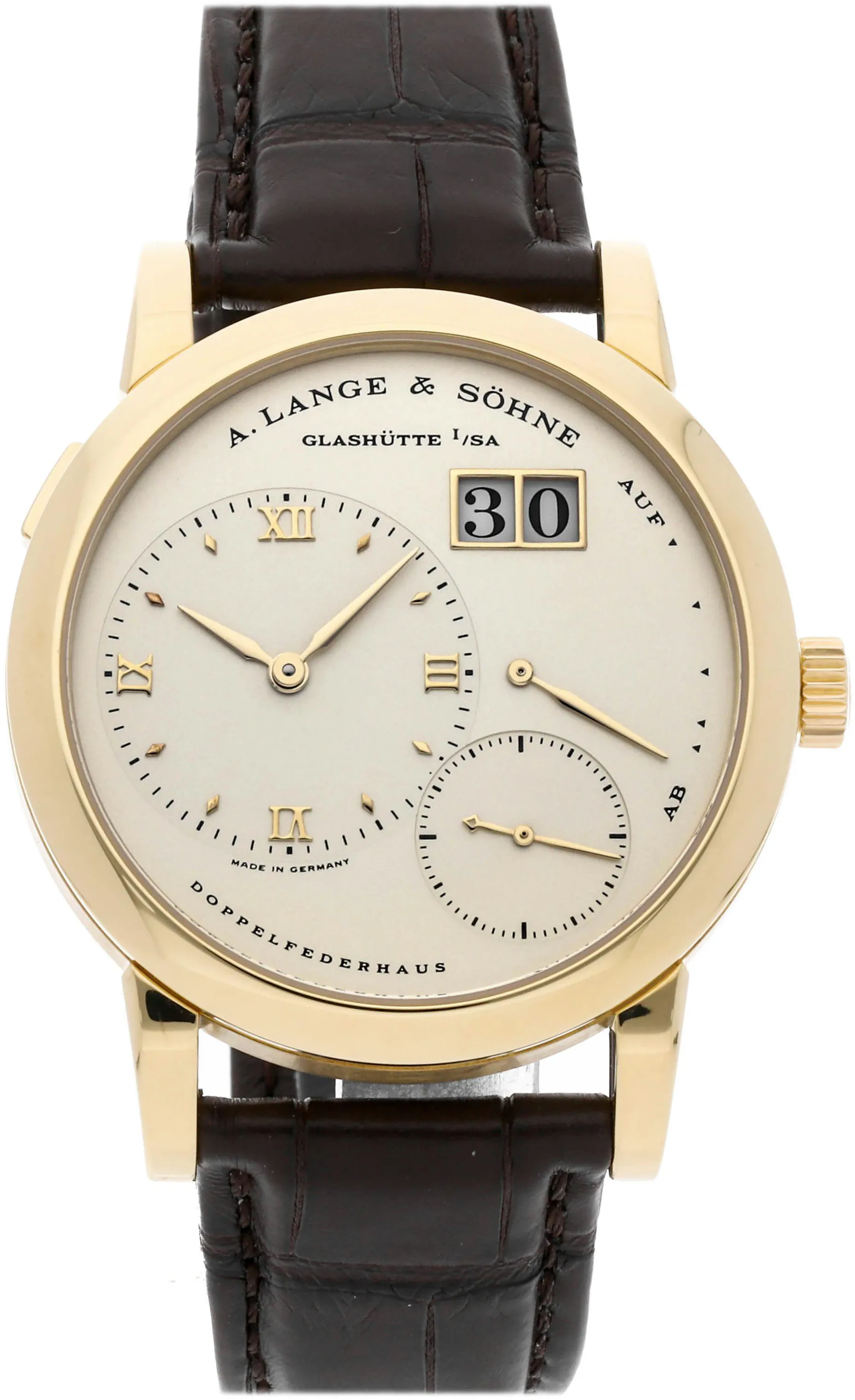 A. Lange & Söhne Lange 1 101.021 38mm Yellow gold Silver