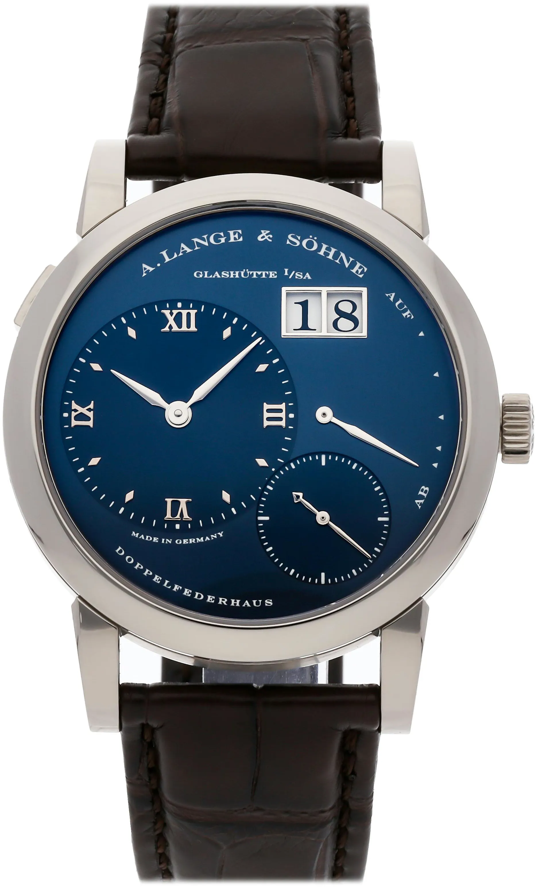 A. Lange & Söhne Lange 1 101.027 38mm White gold Blue