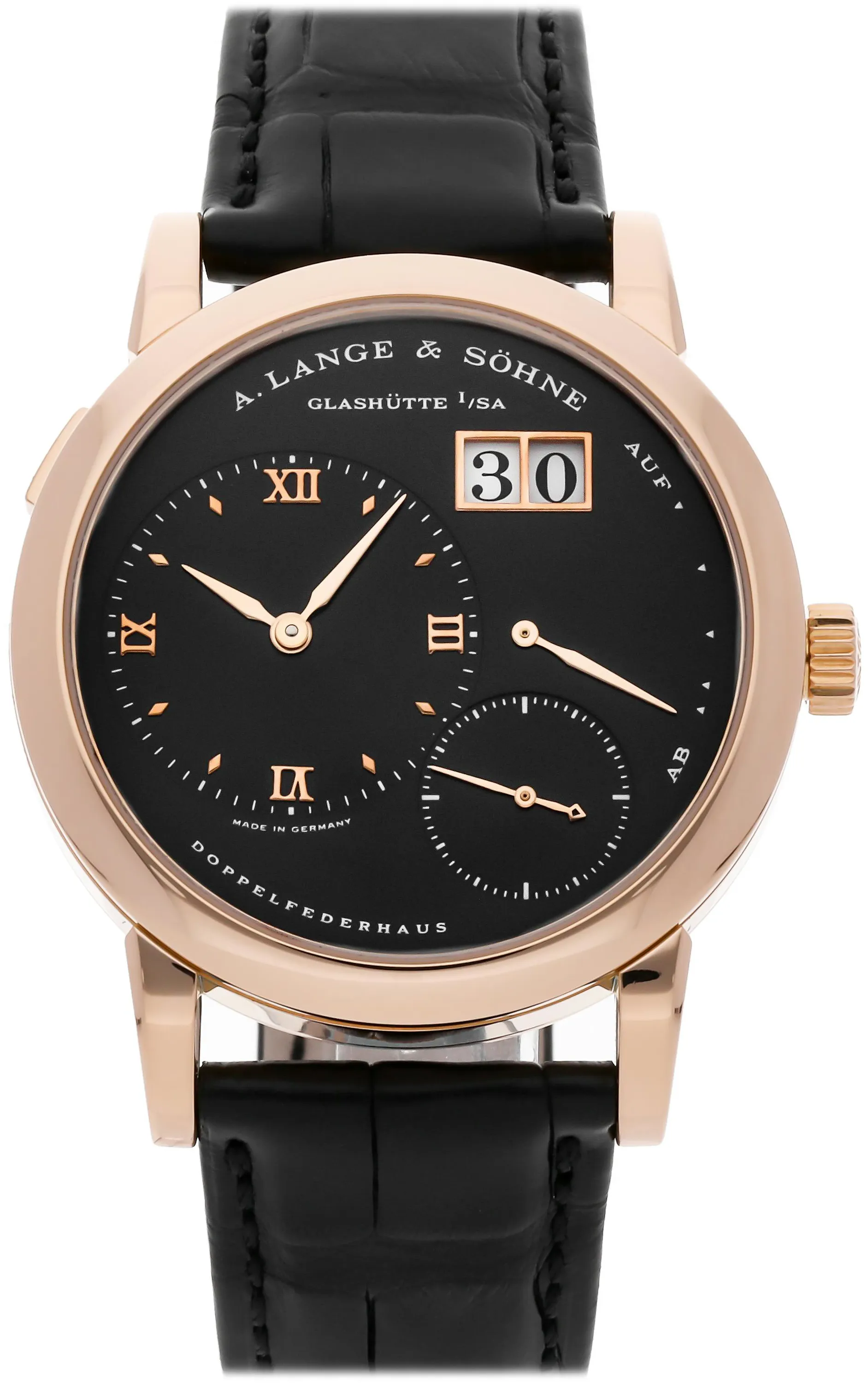 A. Lange & Söhne Lange 1 101.031 38mm Rose gold Black