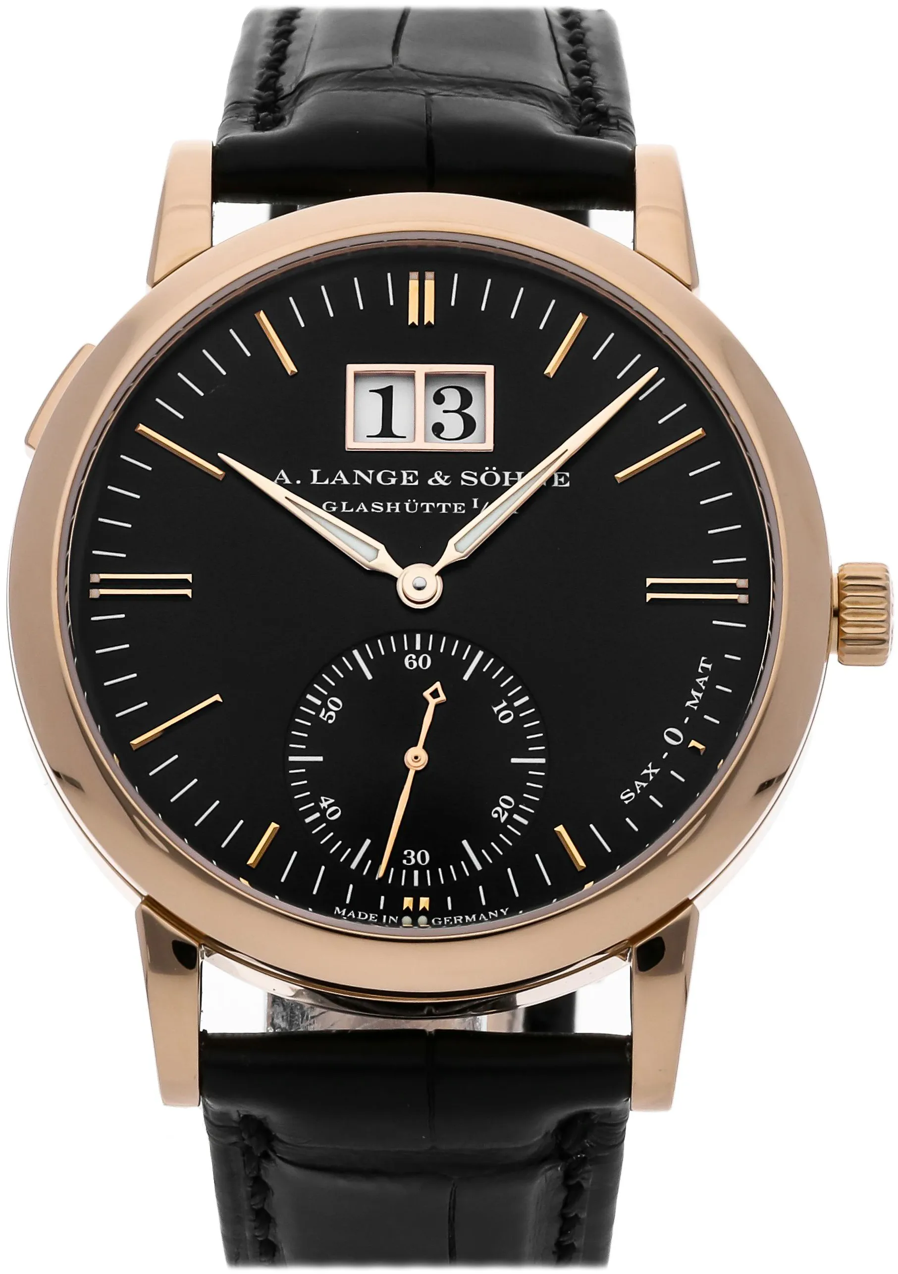 A. Lange & Söhne Langematik 308.031 37mm Rose gold Black