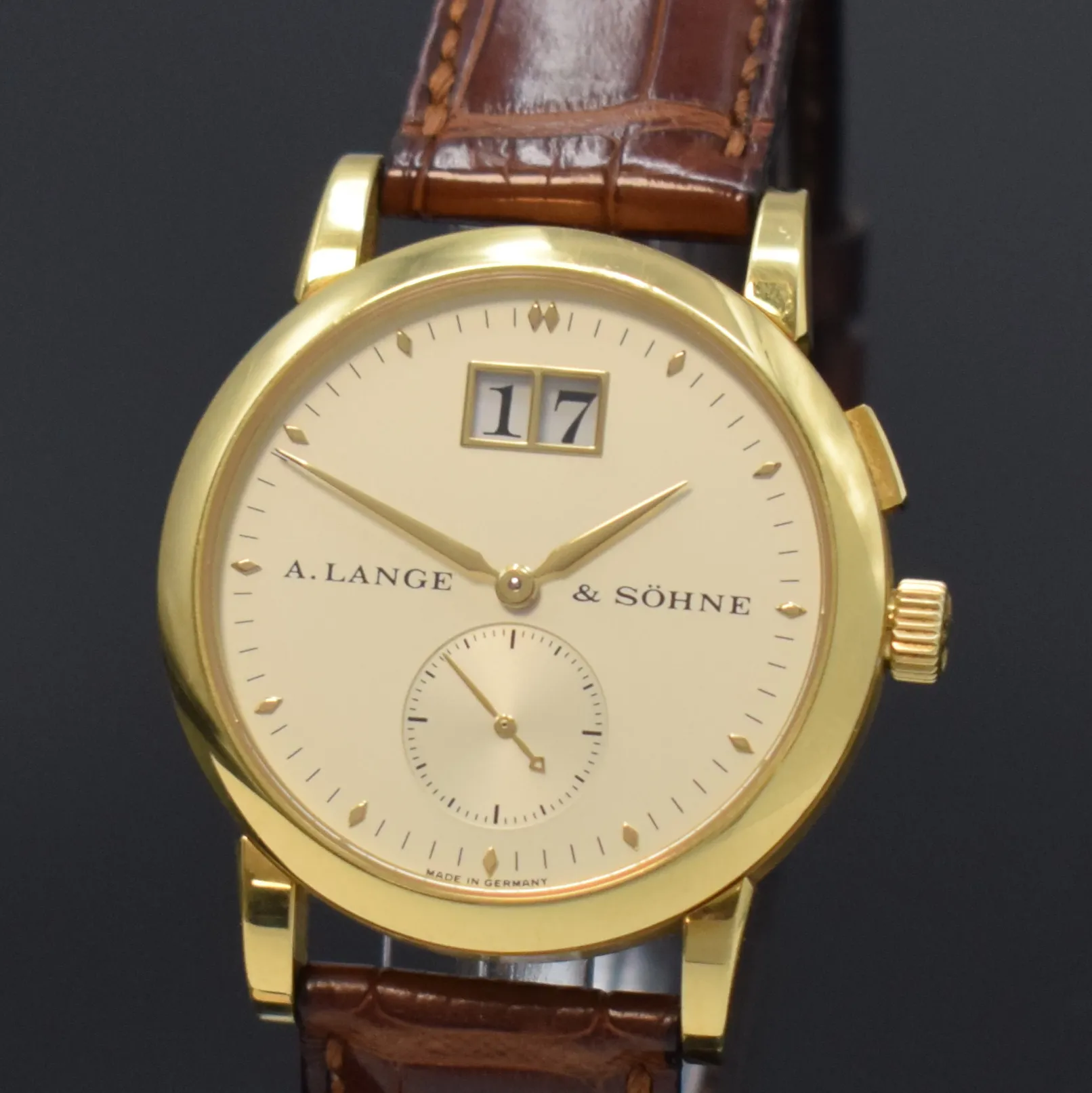 A. Lange & Söhne Langematik 105.021 34mm Yellow gold Silver 1