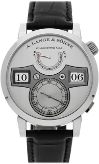 A. Lange & Söhne Zeitwerk 142.025 Platinum Silver