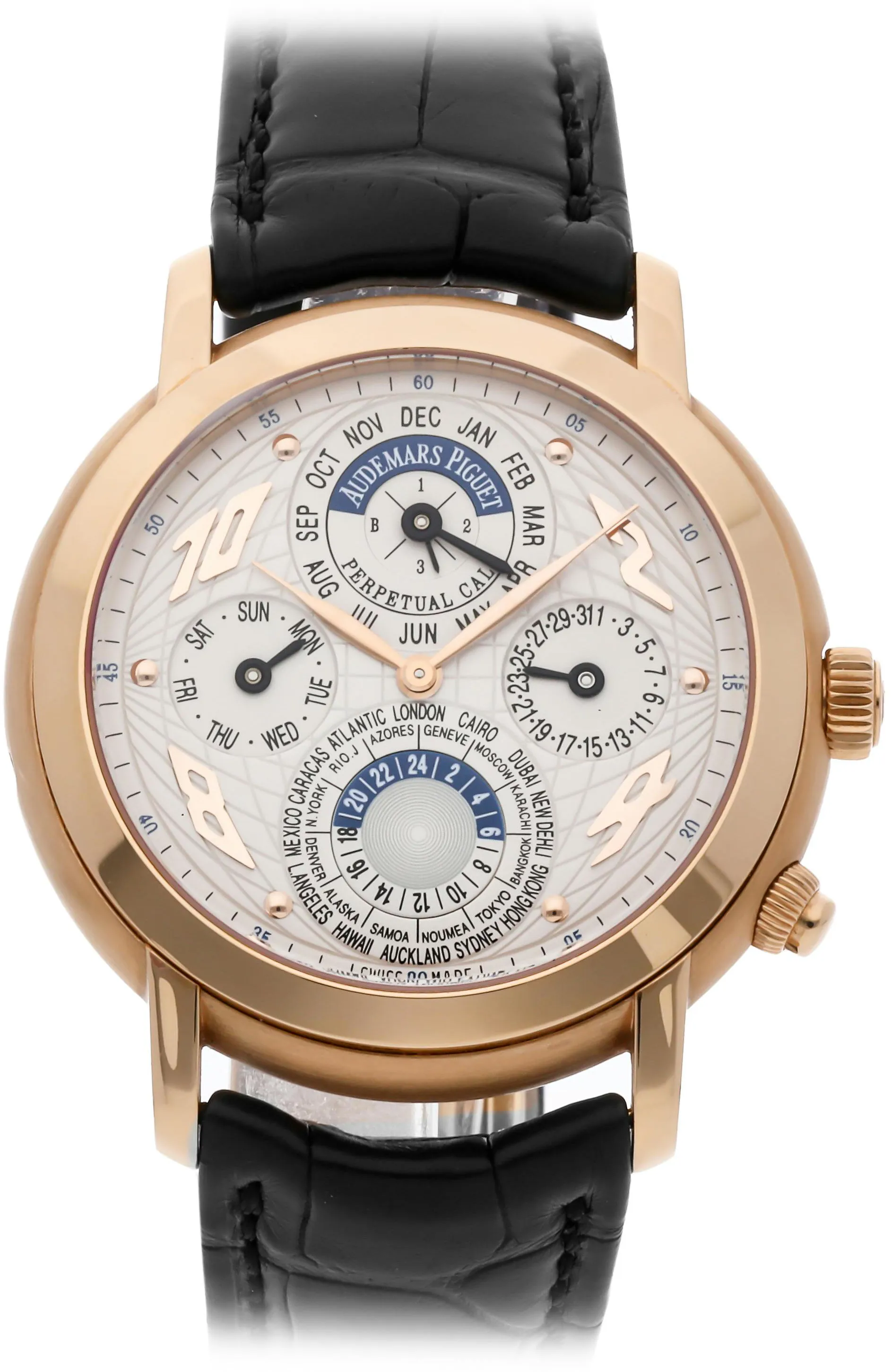 Audemars Piguet Jules Audemars 25919OR.OO.D002CR.01 39mm Rose gold Silver