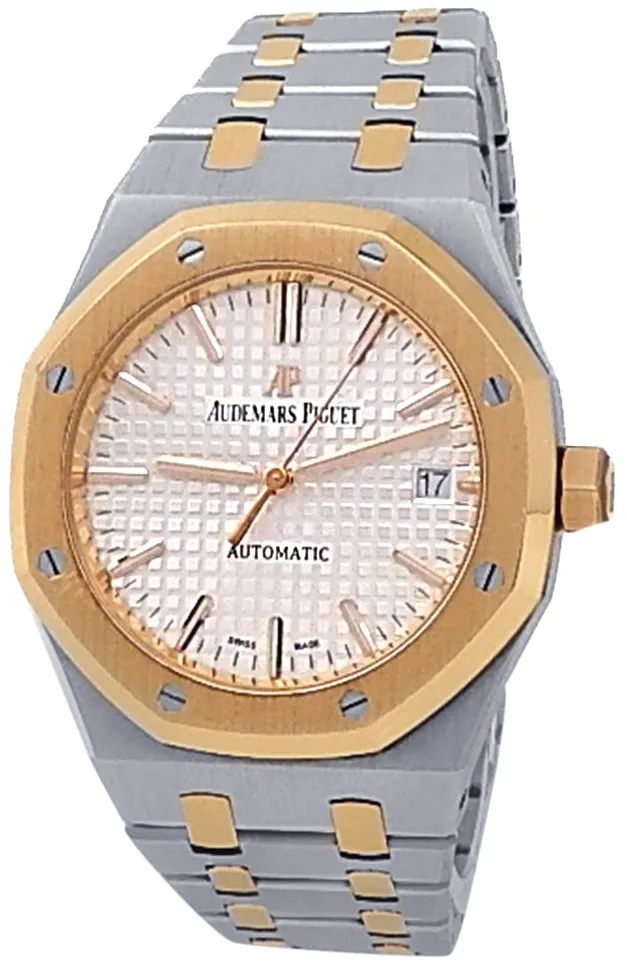 Audemars Piguet Royal Oak 15450SR.OO.1256SR.01 37mm Rose gold and Stainless steel Silver