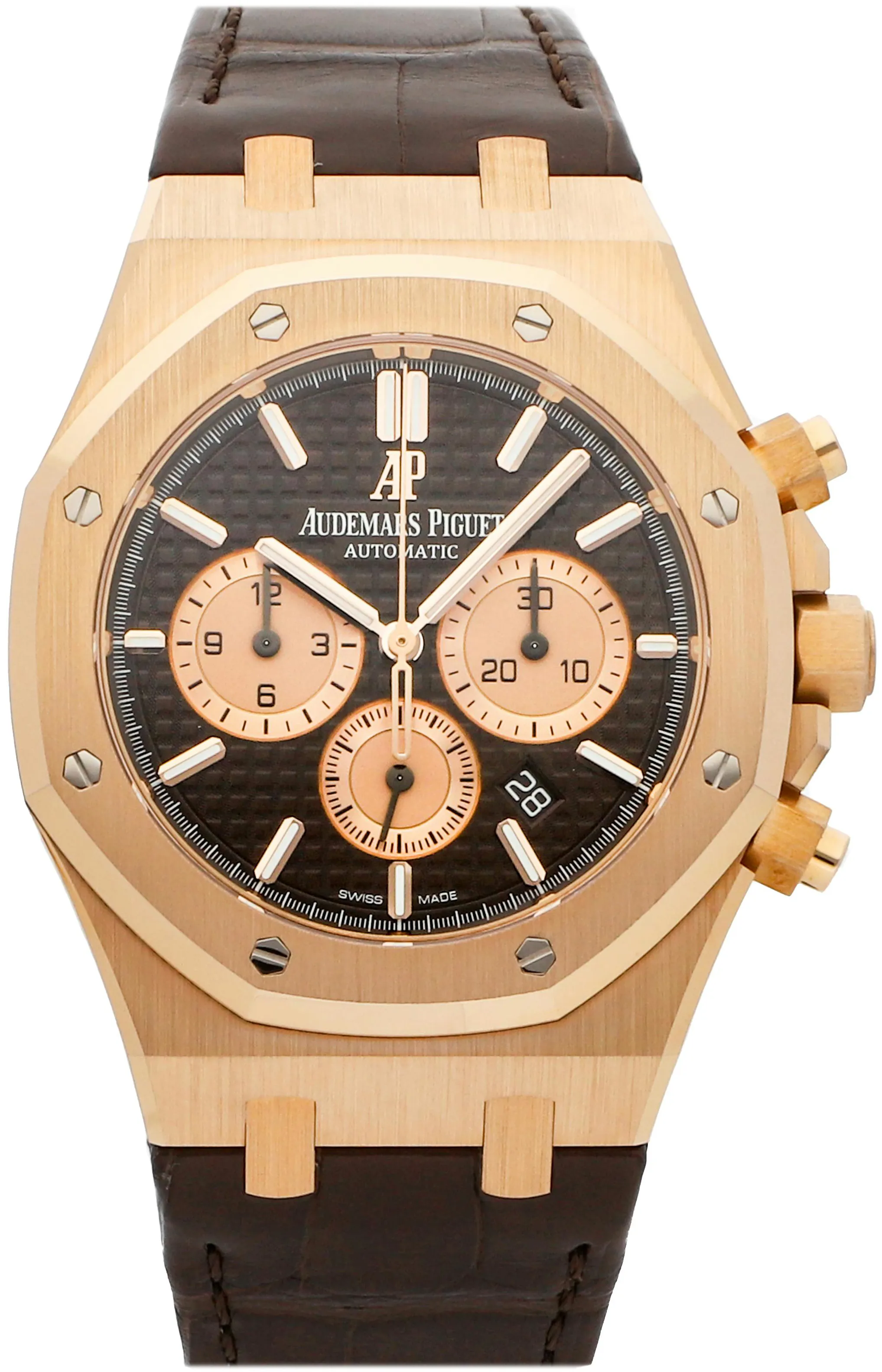 Audemars Piguet Royal Oak 26331OR.OO.D821CR.01 41mm Rose gold Brown