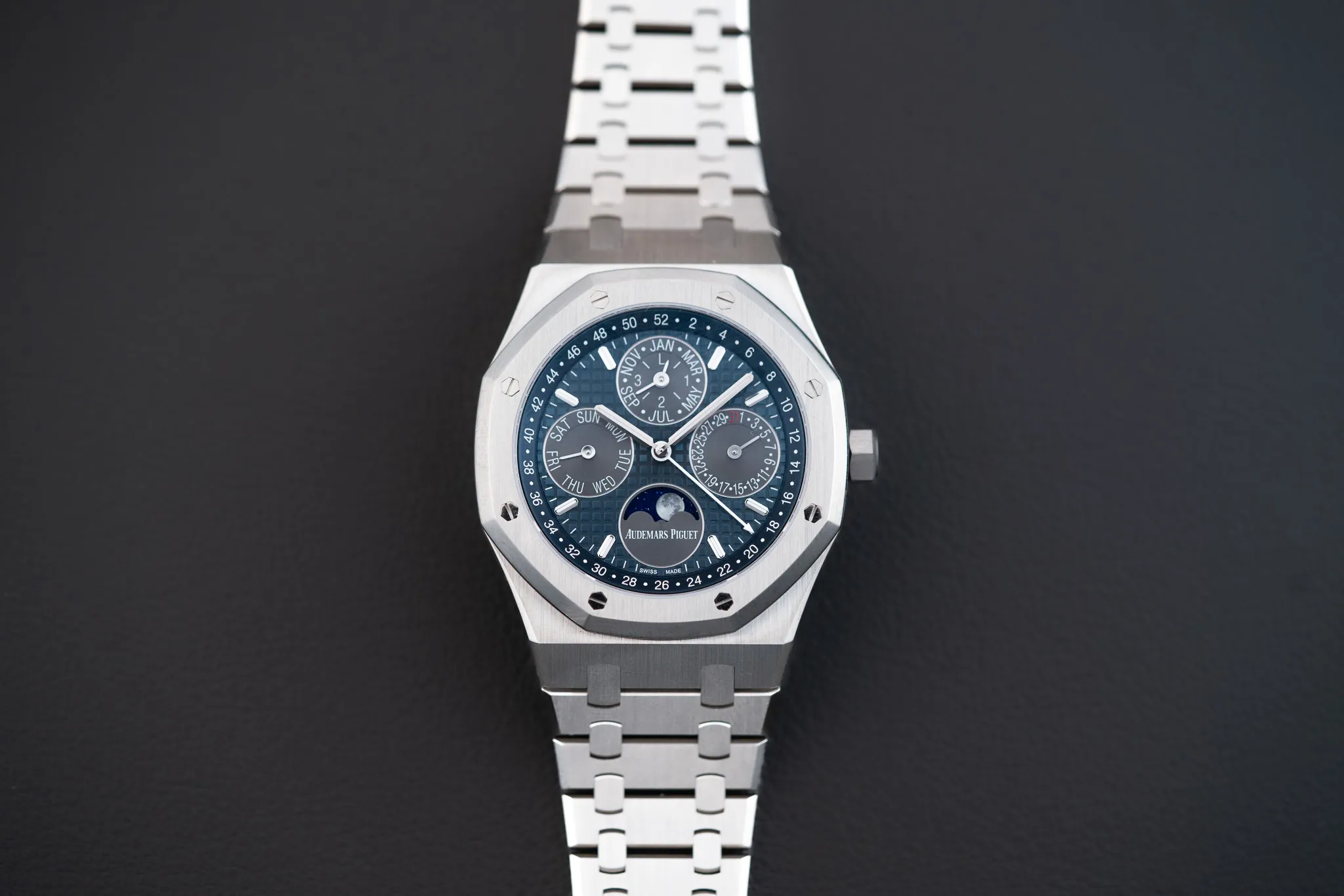 Audemars Piguet Royal Oak Perpetual Calendar 26574TI 39mm Titanium Blue