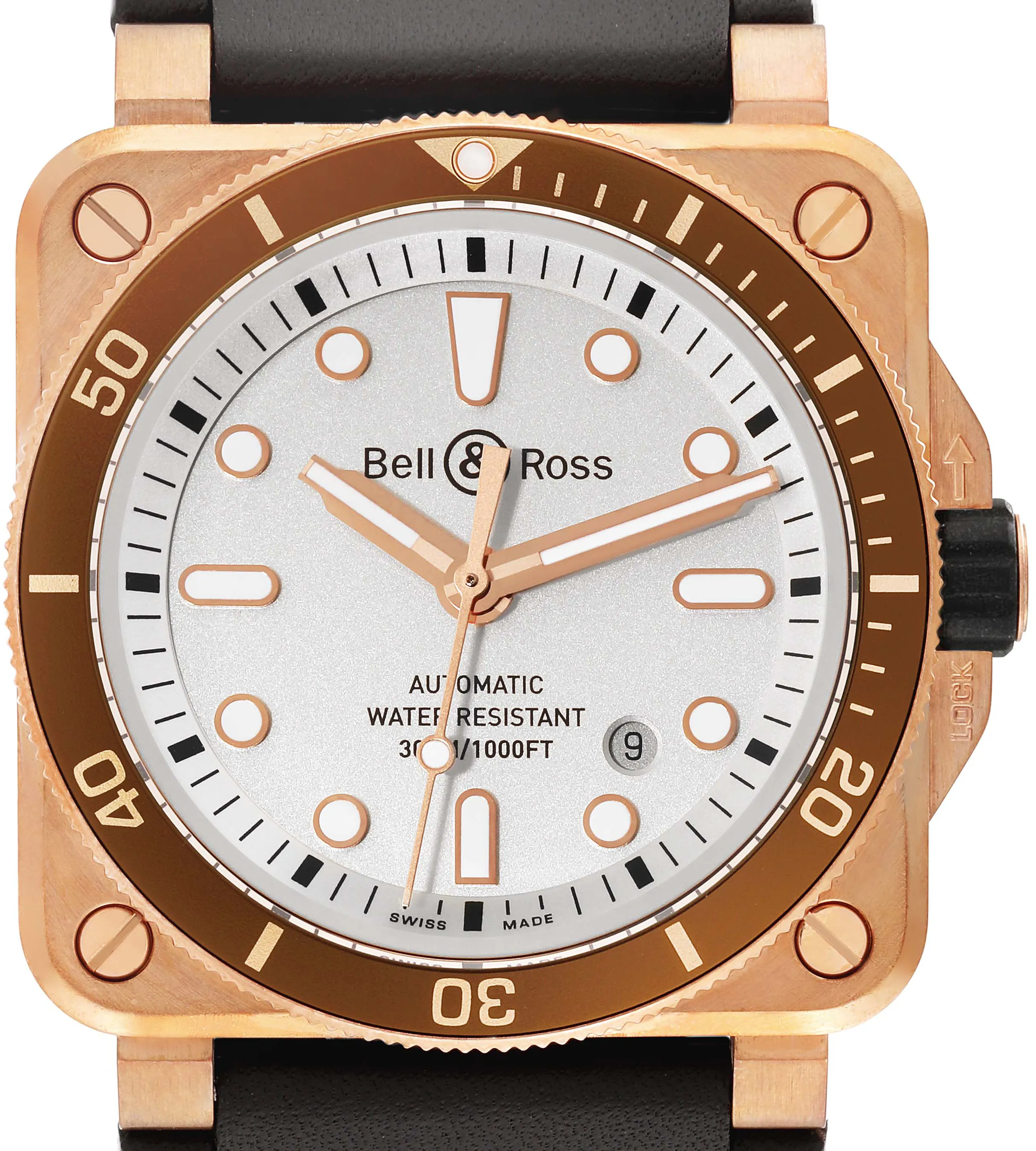 Bell & Ross Instruments BR0392-D-WH-BR/SCA 42mm Bronze White 1