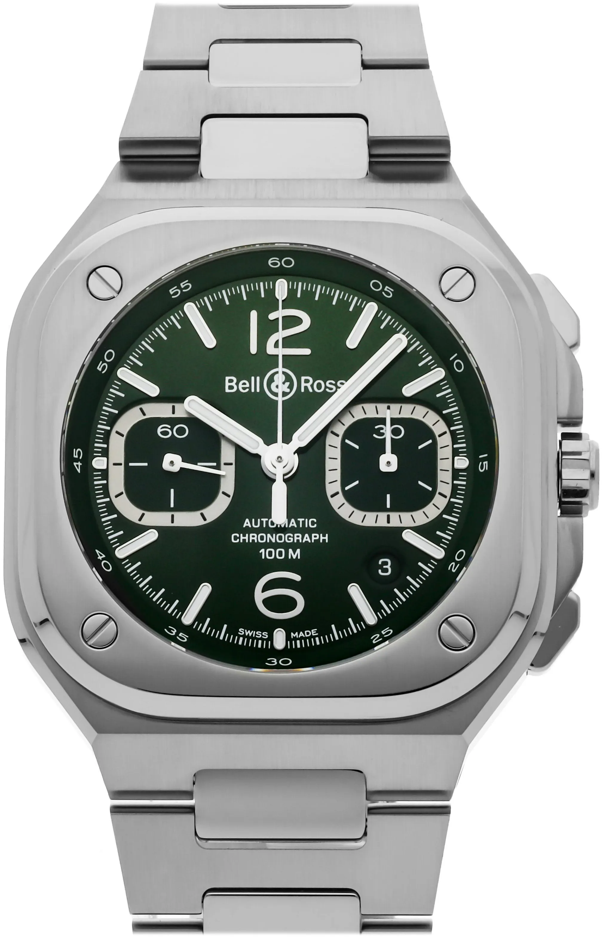 Bell & Ross Urban BR05C-GN-ST/SST 42mm Stainless steel Green