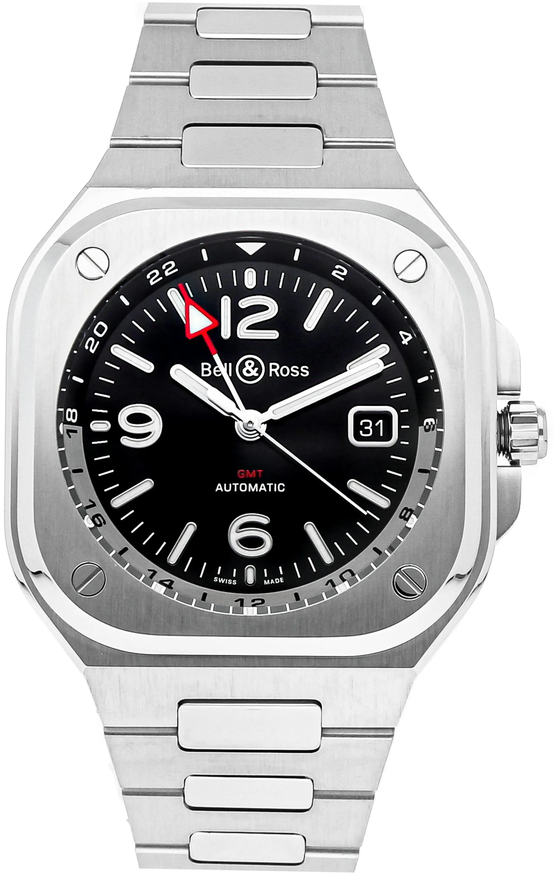 Bell & Ross Urban BR05G-BL-ST/SST 41mm Stainless steel Black