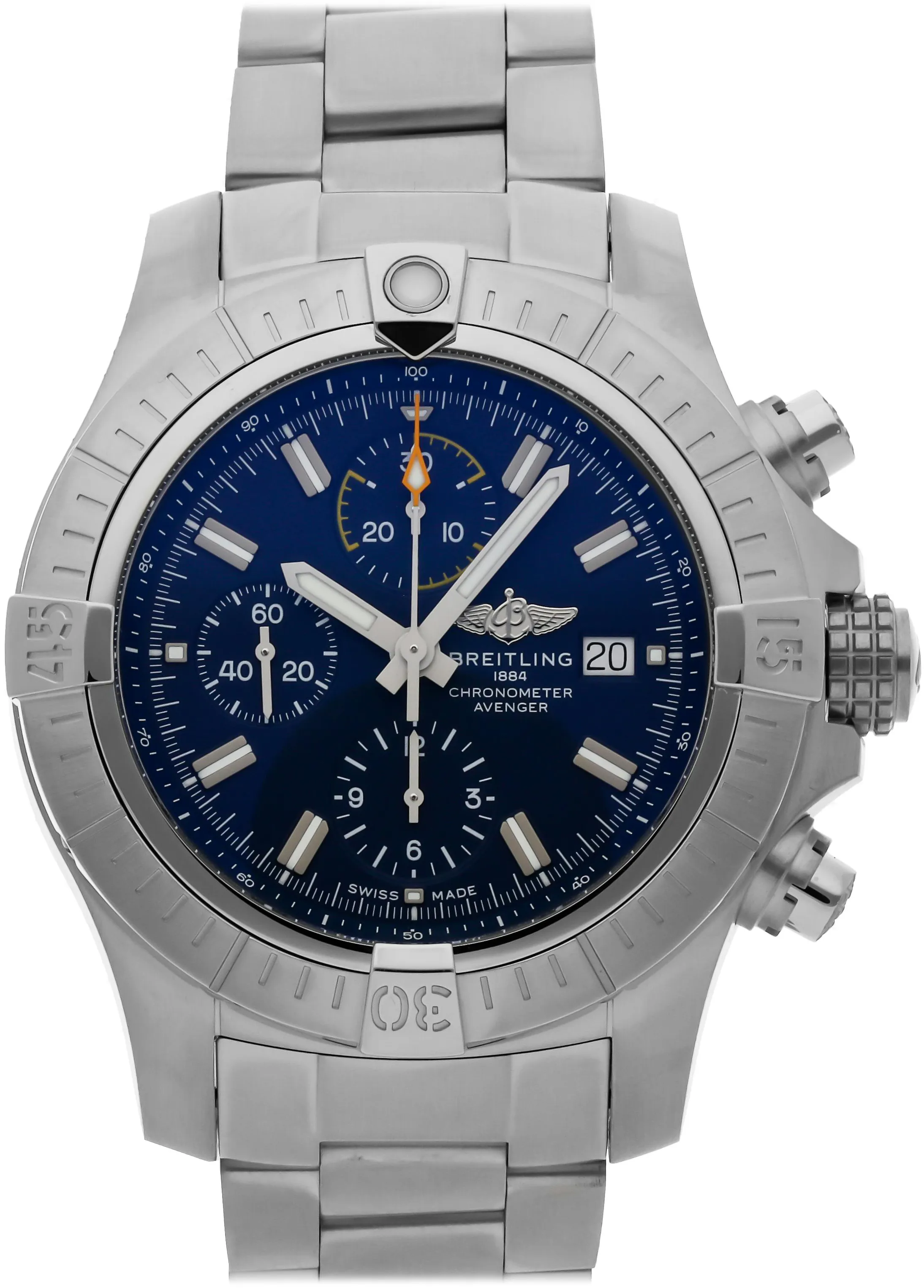 Breitling Avenger A13317101C1A1 45mm Stainless steel Blue