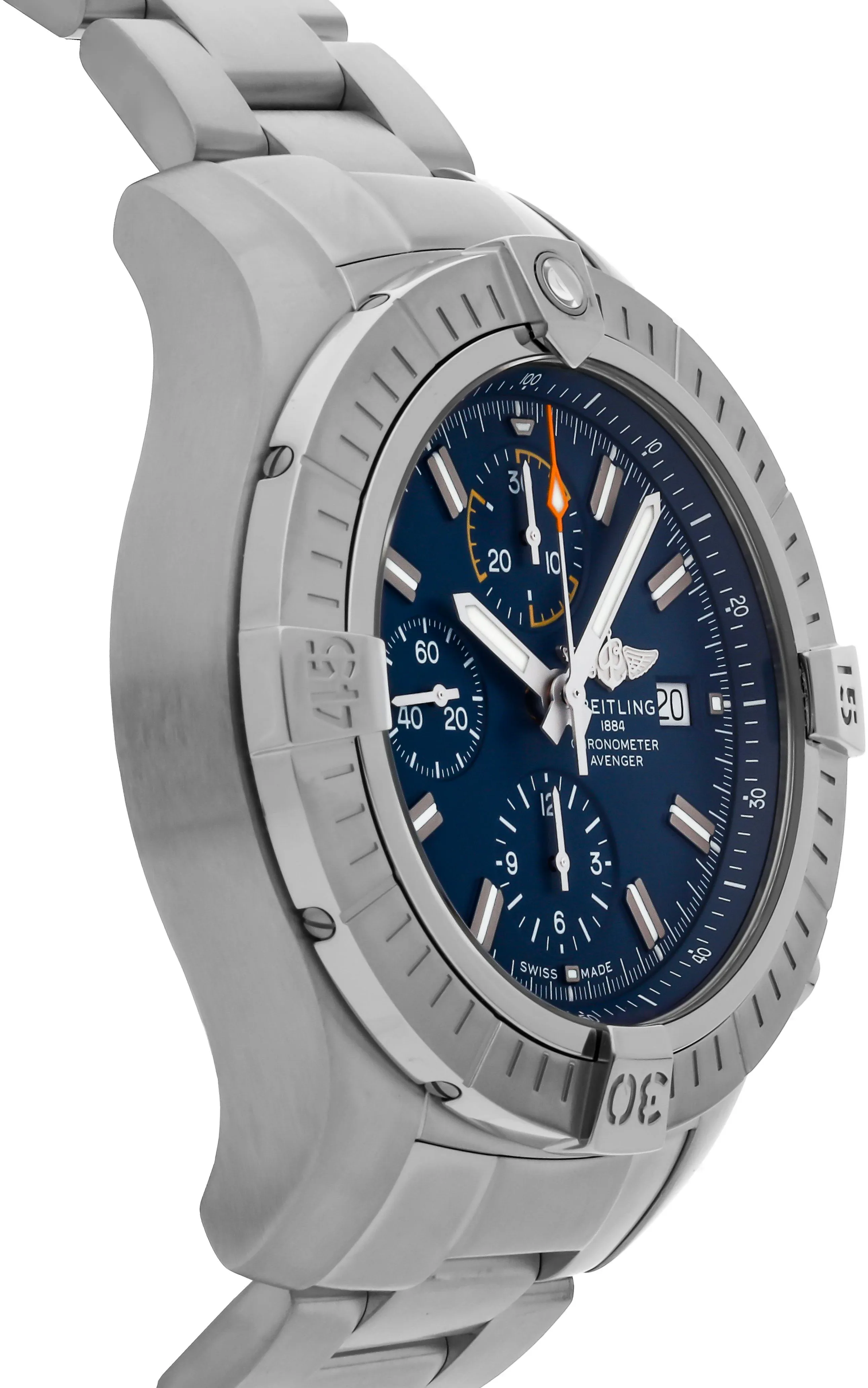 Breitling Avenger A13317101C1A1 45mm Stainless steel Blue 2