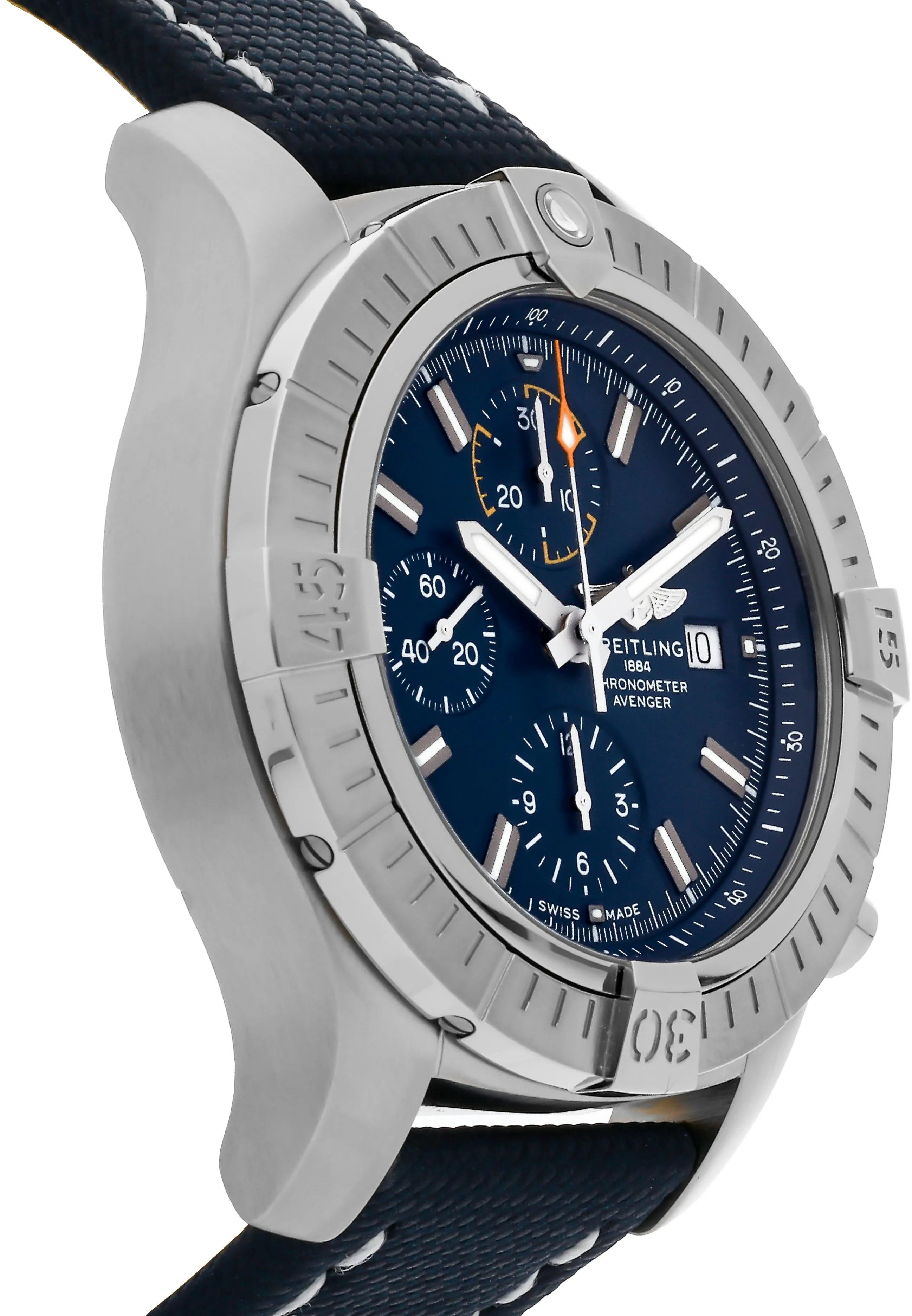 Breitling Avenger A13317101C1X2 45mm Stainless steel Blue 2