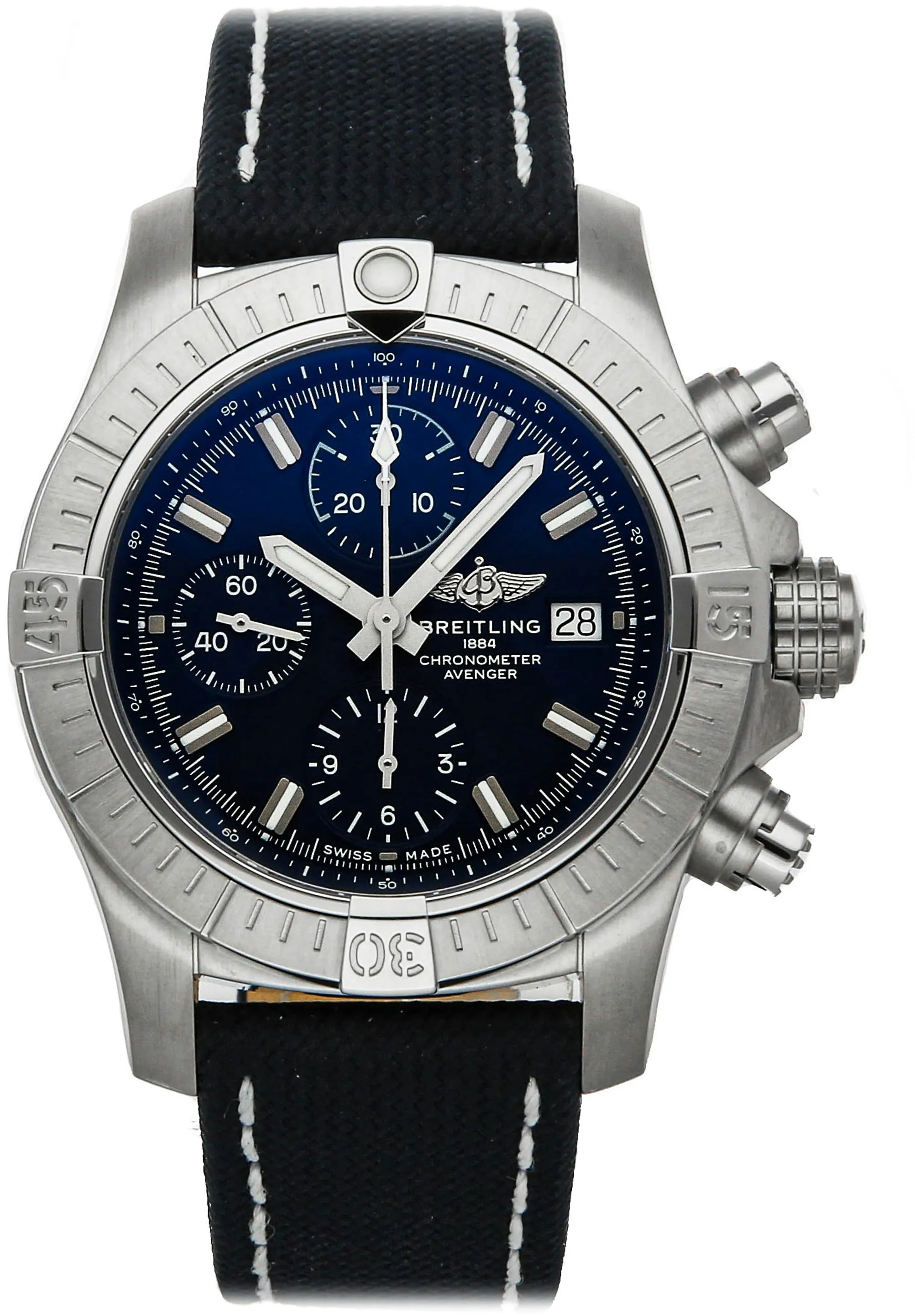 Breitling Avenger A13385101C1X1 43mm Stainless steel Blue