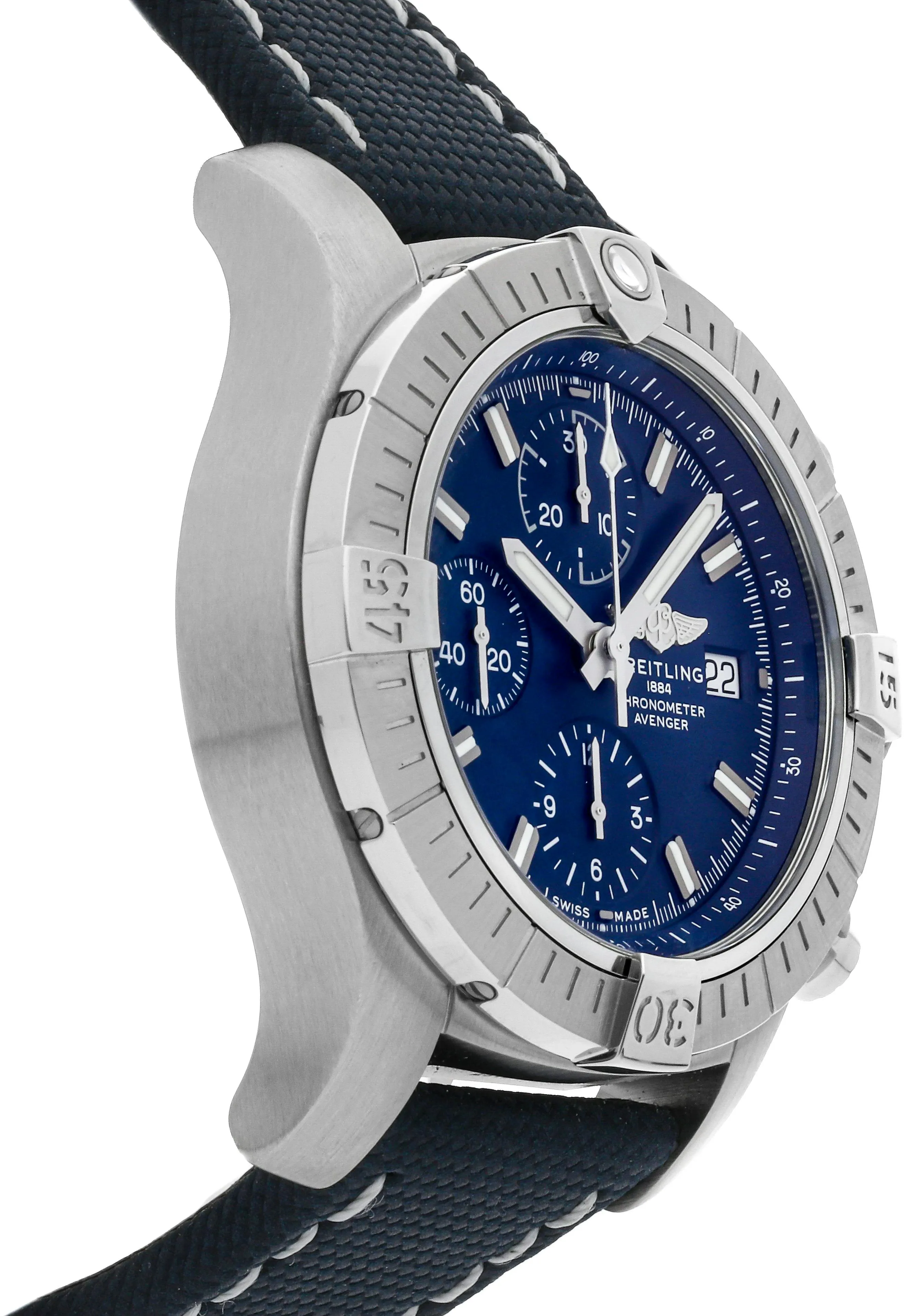 Breitling Avenger A13385101C1X1 43mm Stainless steel Blue 2