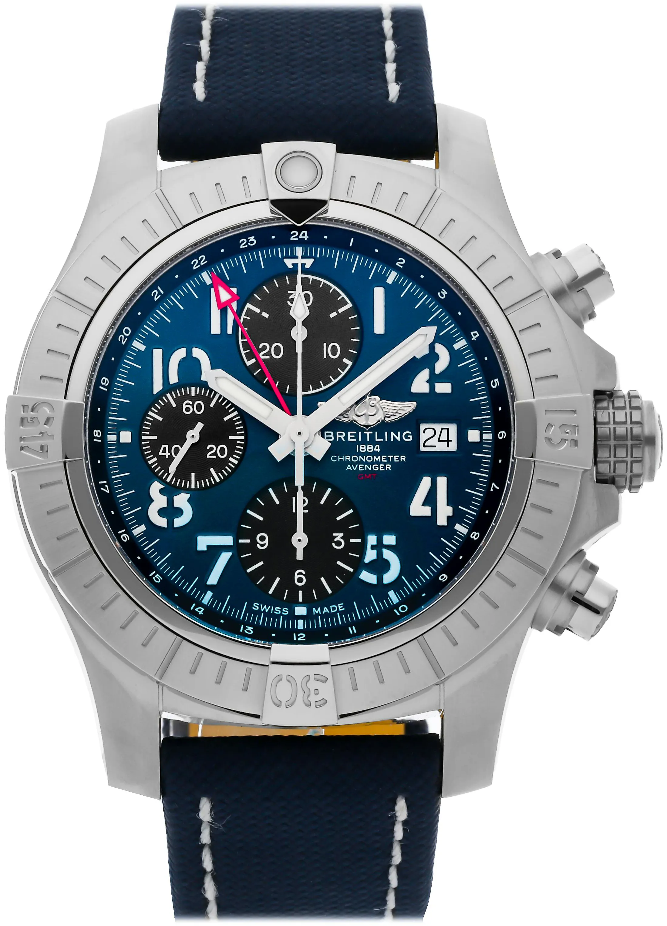 Breitling Avenger A24315101C1X2 45mm Stainless steel Blue