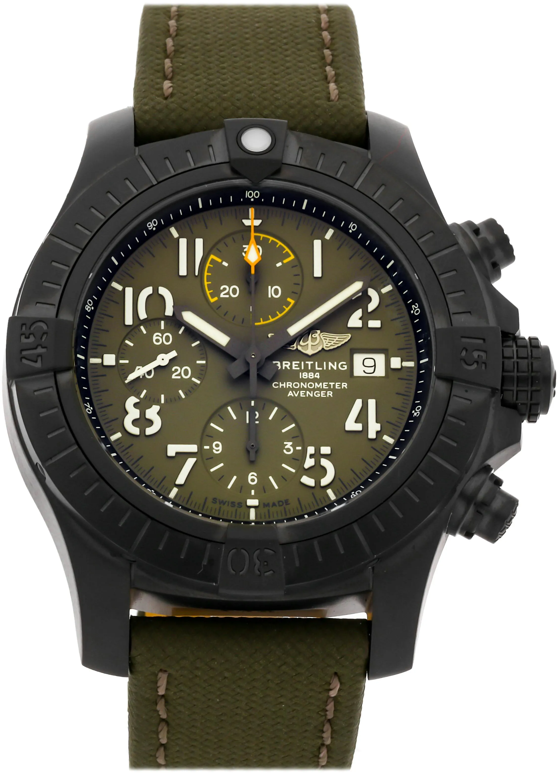 Breitling Avenger V13317101L1X1 45mm Titanium Green