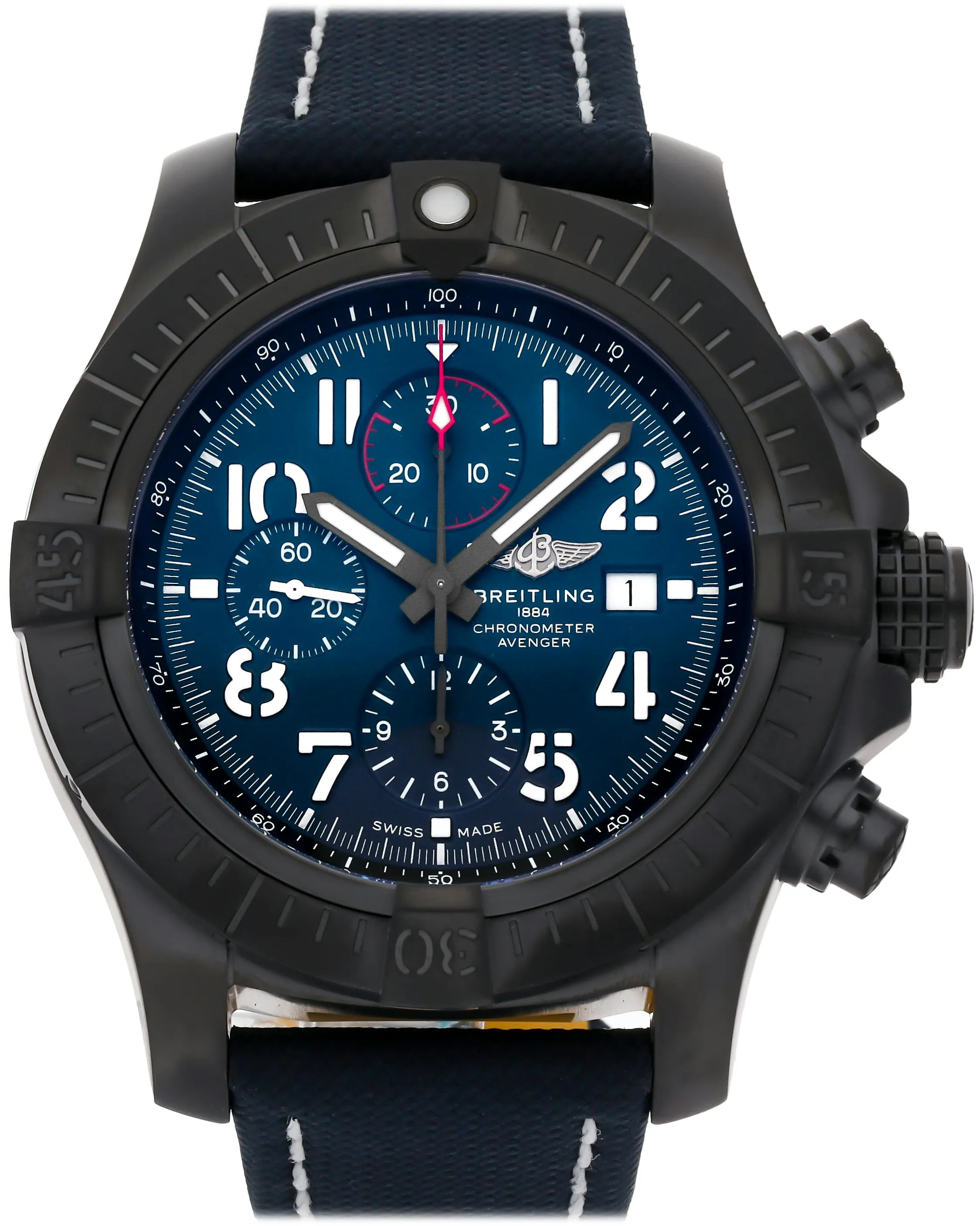 Breitling Avenger V13375101C1X2 48mm Titanium Blue