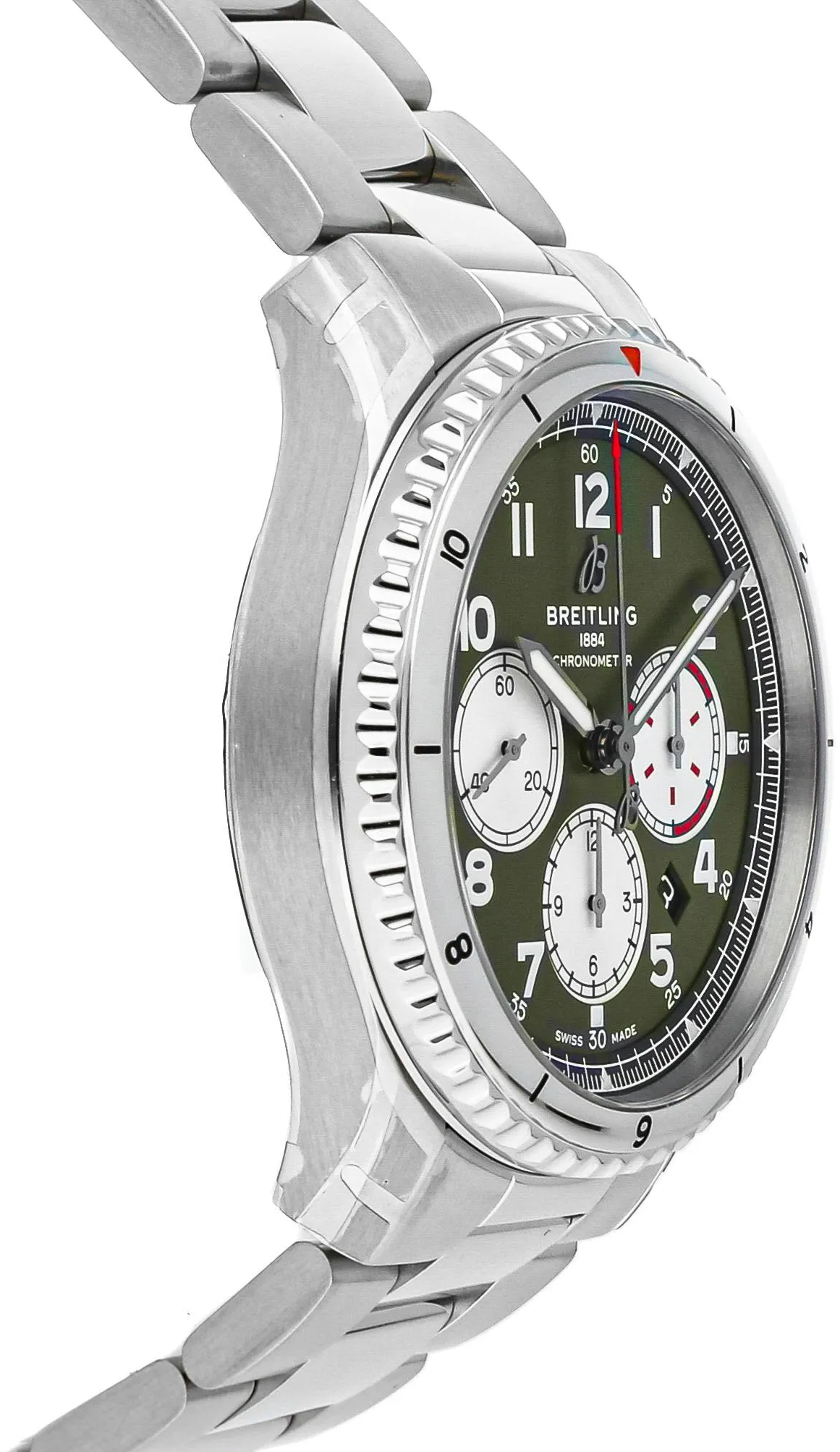 Breitling Aviator 8 AB01192A1L1A1 43mm Stainless steel Green 2