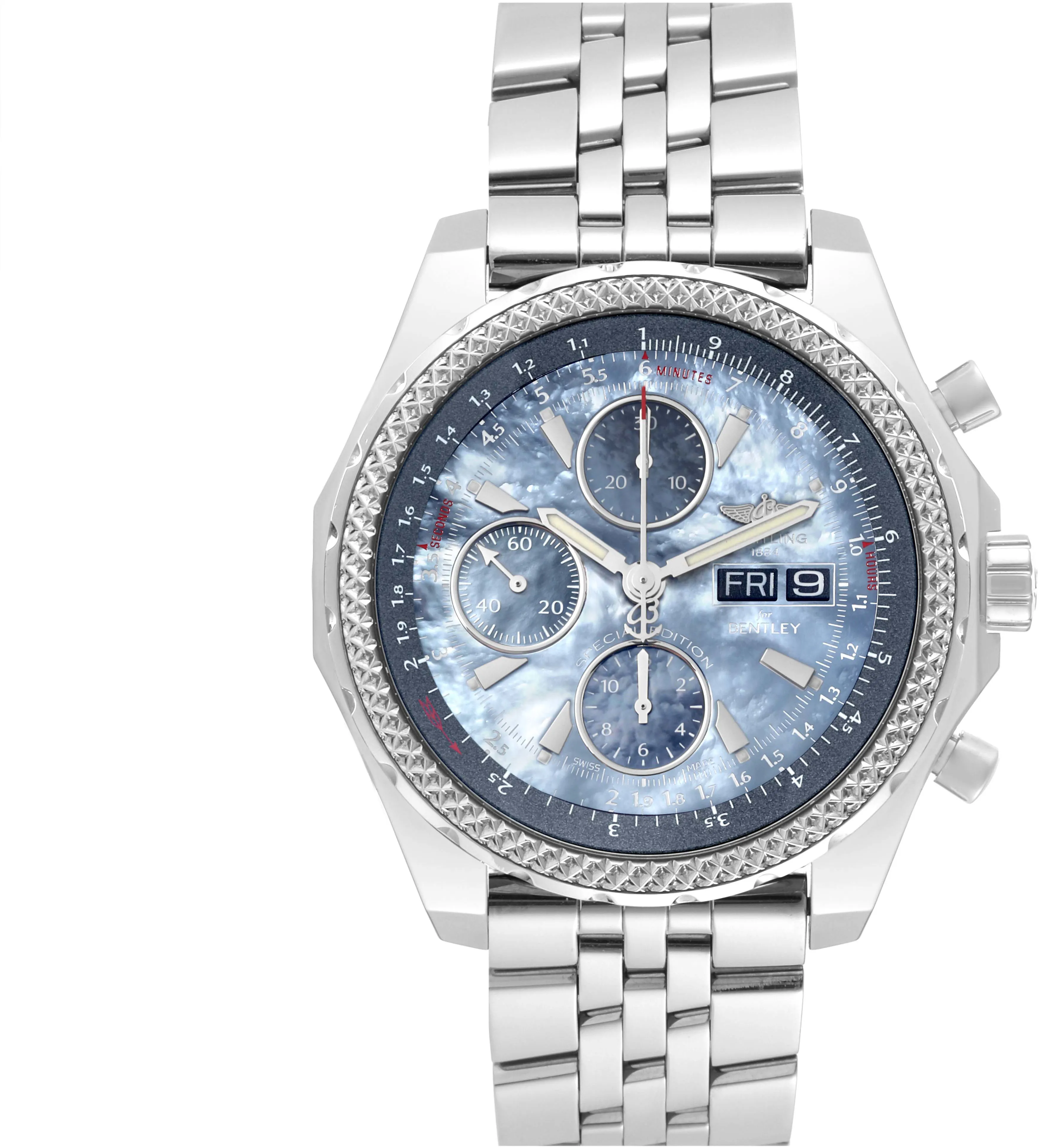 Breitling Bentley A13362 45mm Stainless steel Blue