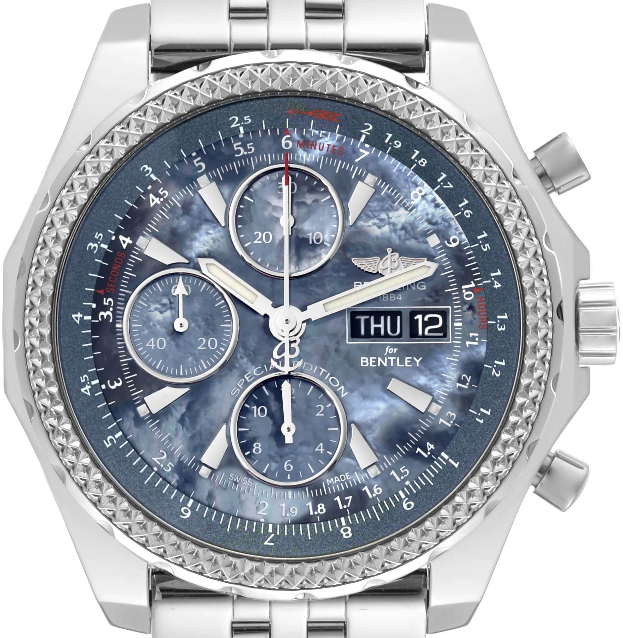Breitling Bentley A13362 45mm Stainless steel Blue 1
