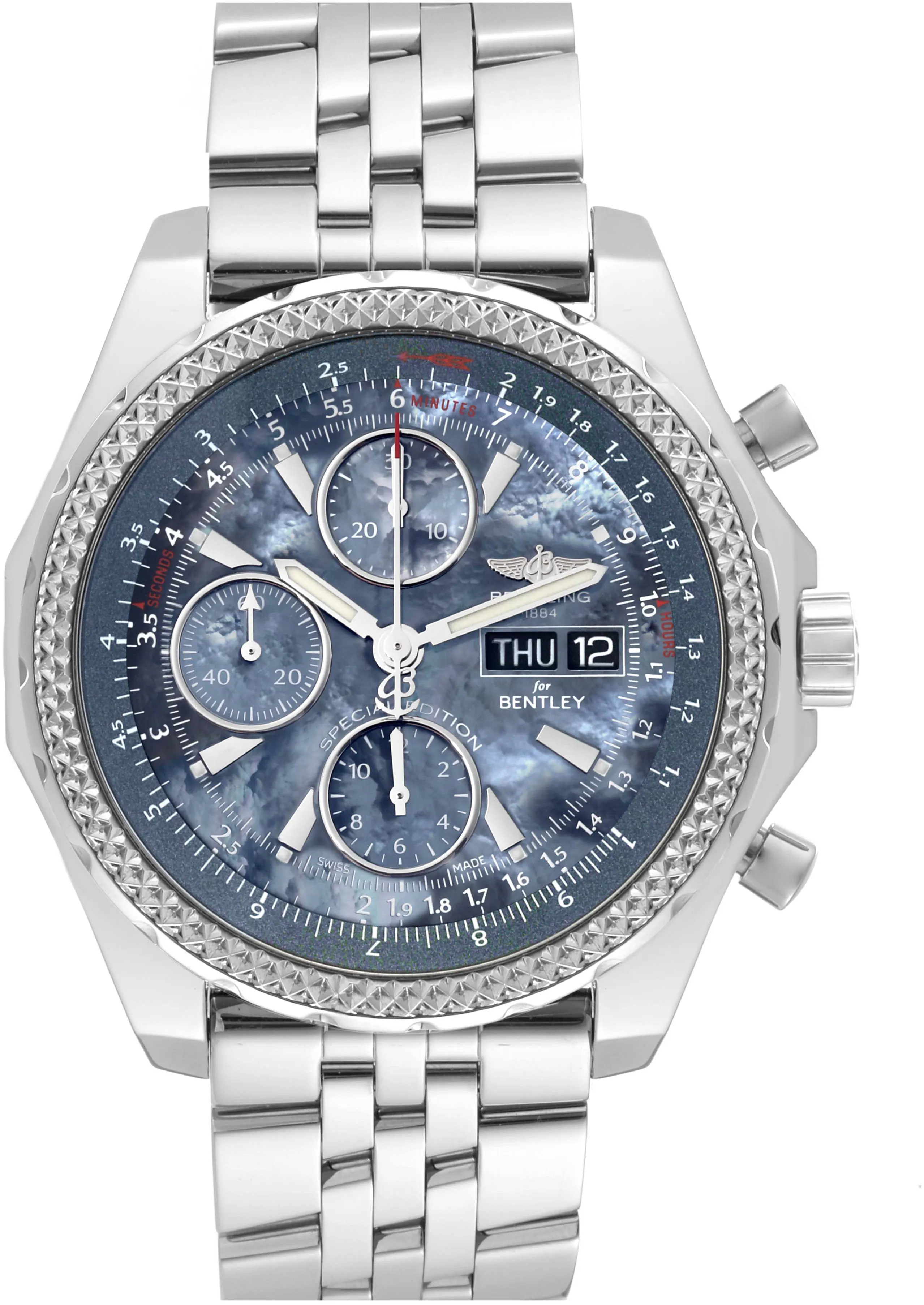 Breitling Bentley A13362 45mm Stainless steel Blue 2