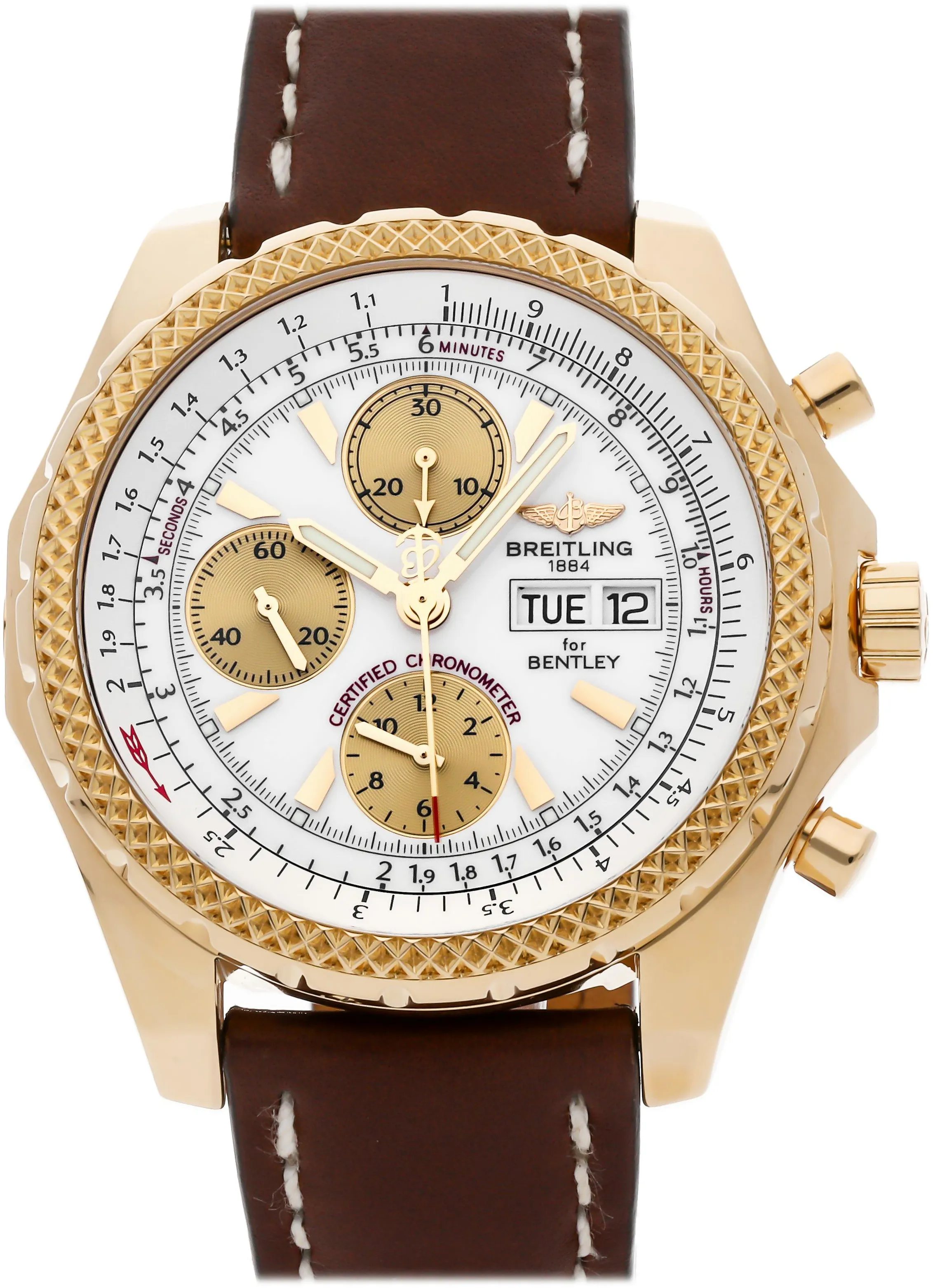 Breitling Bentley K1336212A576 46mm Yellow gold White