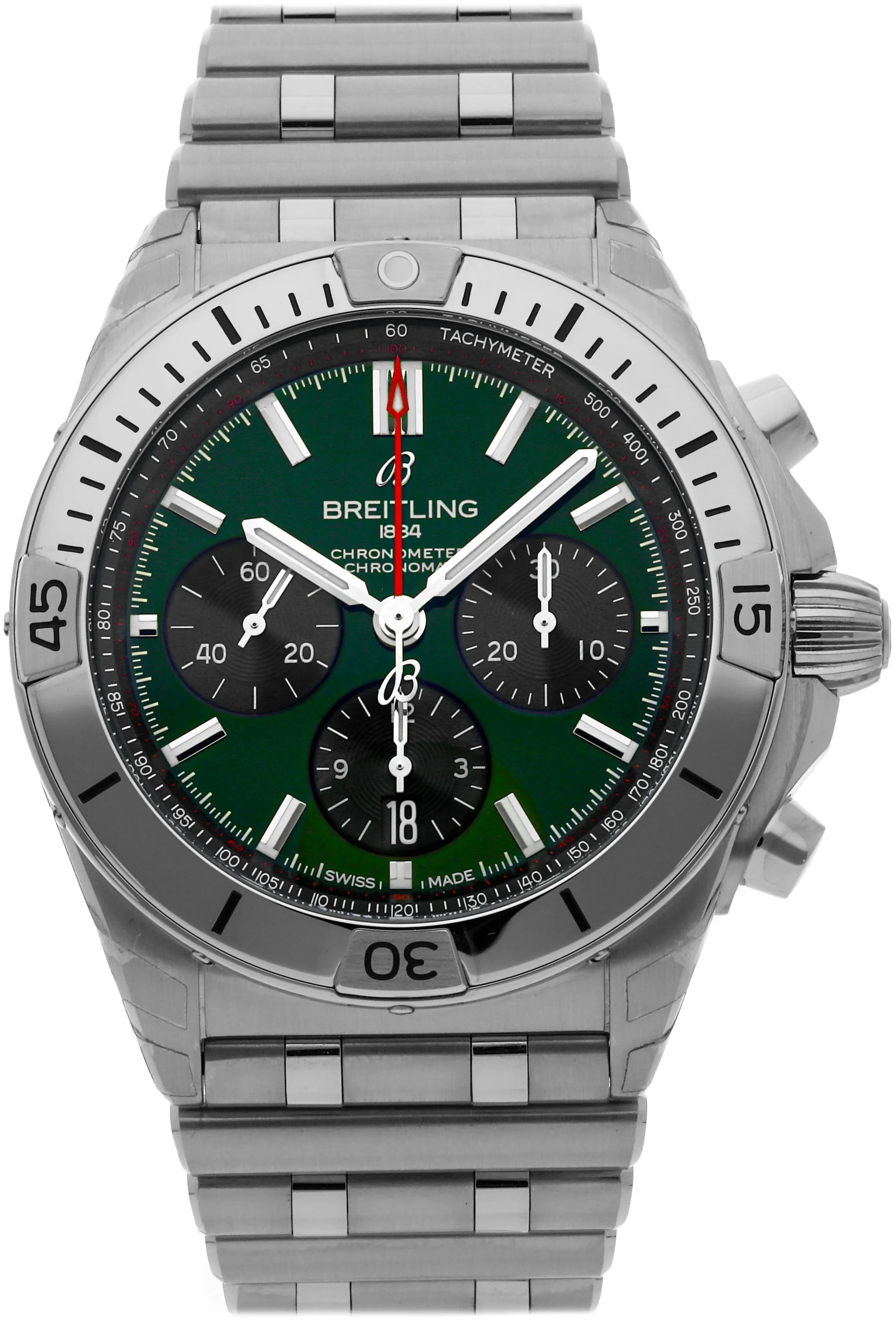 Breitling Chronomat AB0134101L1A1 42mm Stainless steel Green