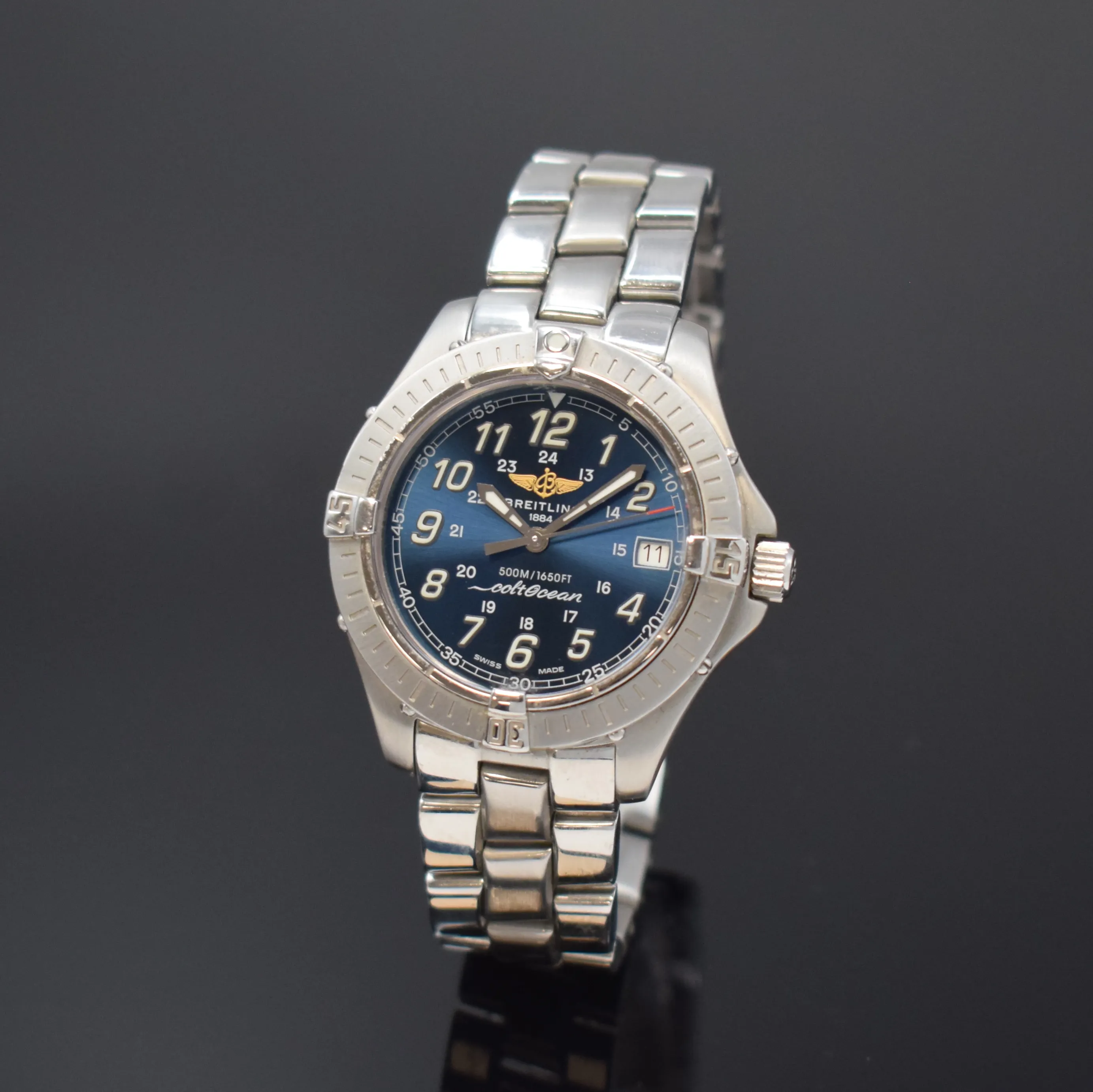 Breitling Colt A64350 38mm Stainless steel Blue