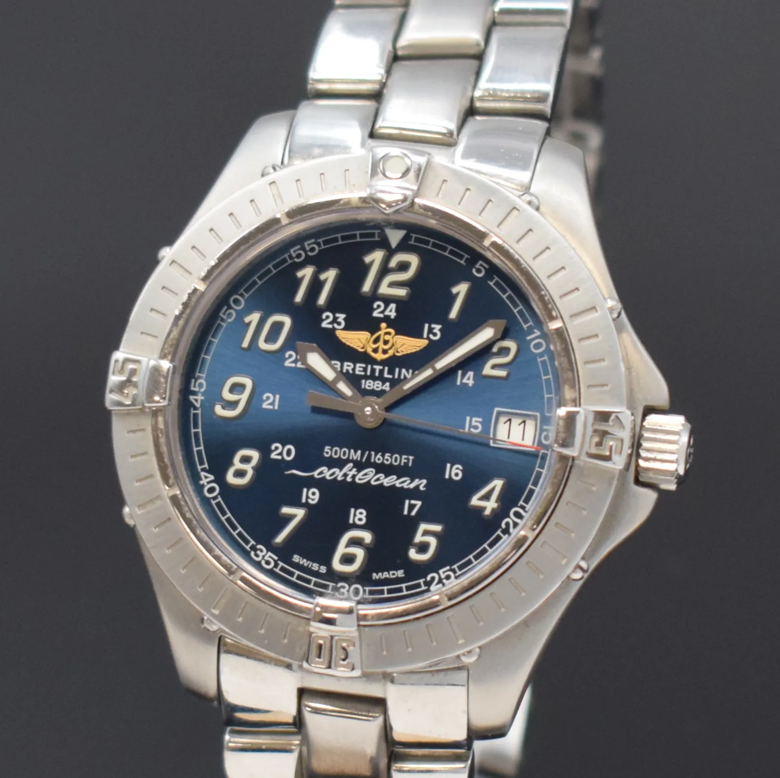 Breitling Colt A64350 38mm Stainless steel Blue 1