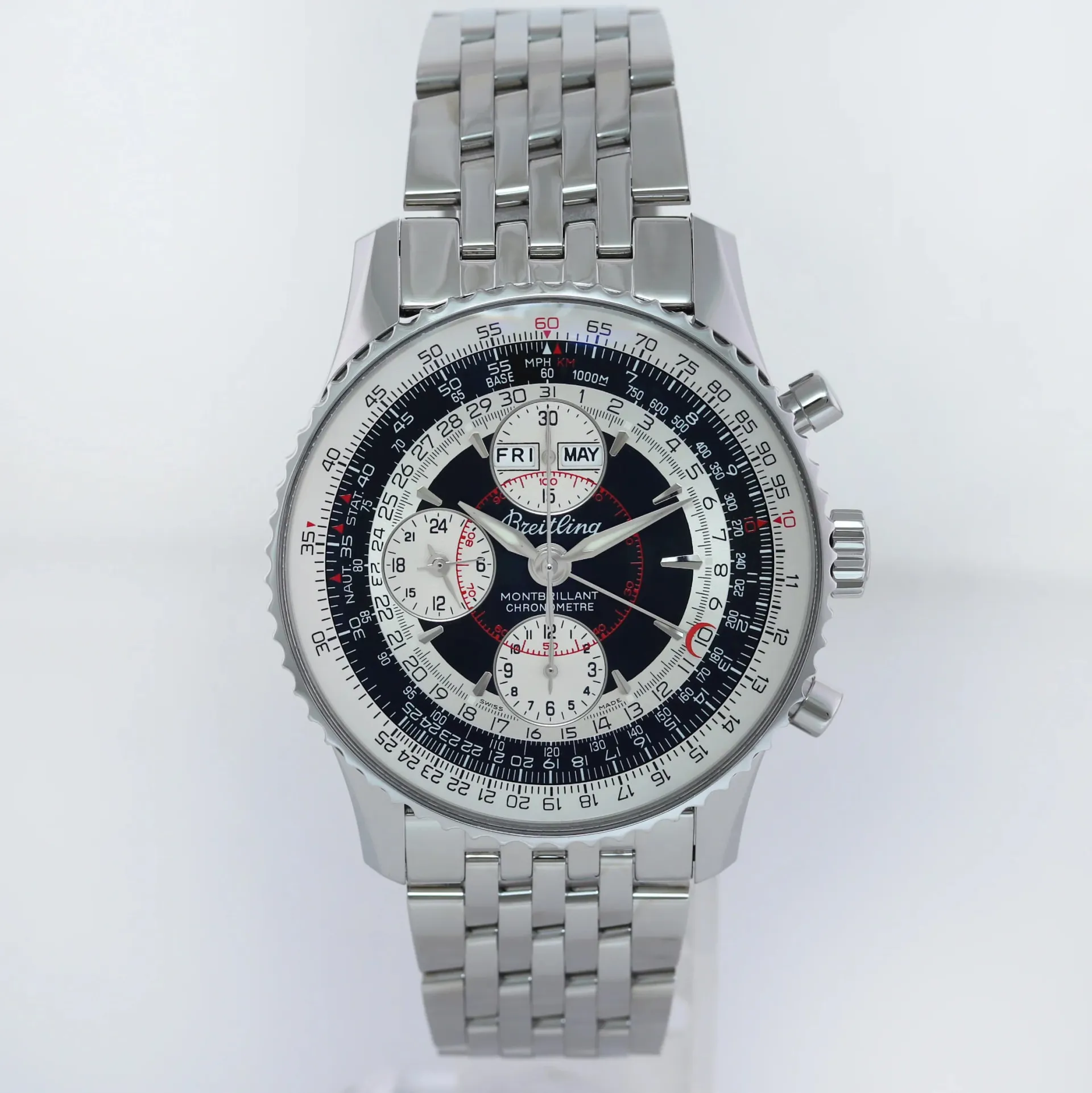 Breitling Montbrillant A21330 43mm Stainless steel Black