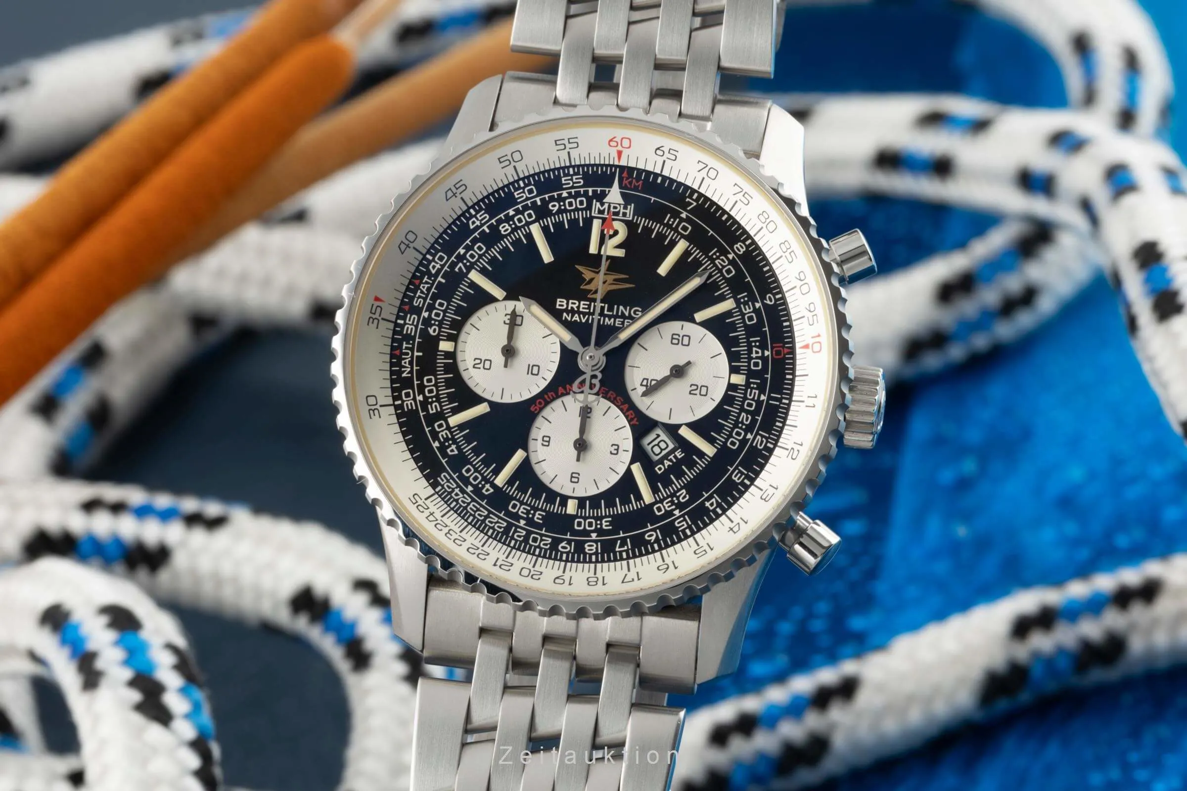 Breitling Navitimer A41322 42mm Stainless steel Black